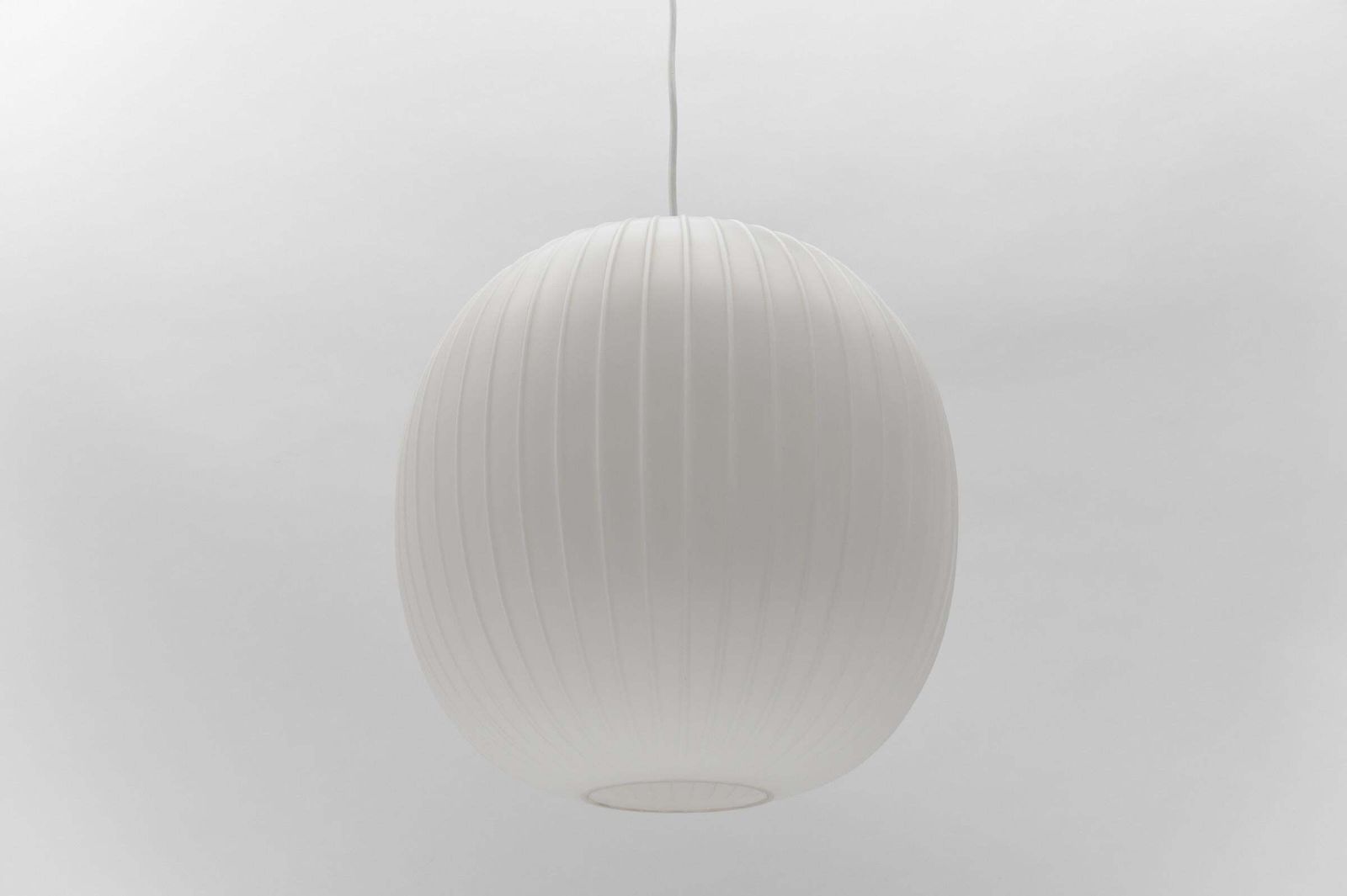 Huge Opaline Glass Lamp "Bologna" By Wilhelm Braun Feldweg For Peill & Putzler photo for sale