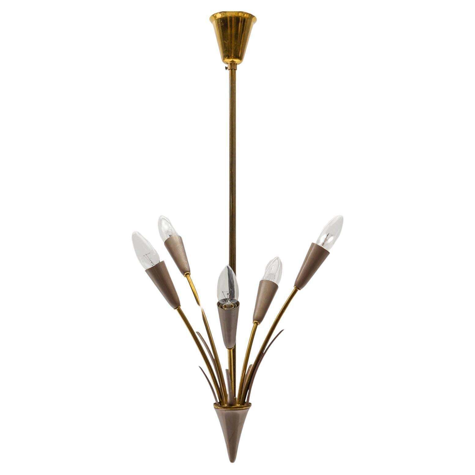 Ceiling Sputnik Lamp In The Manner Of Arteluce, Italy, 1950s