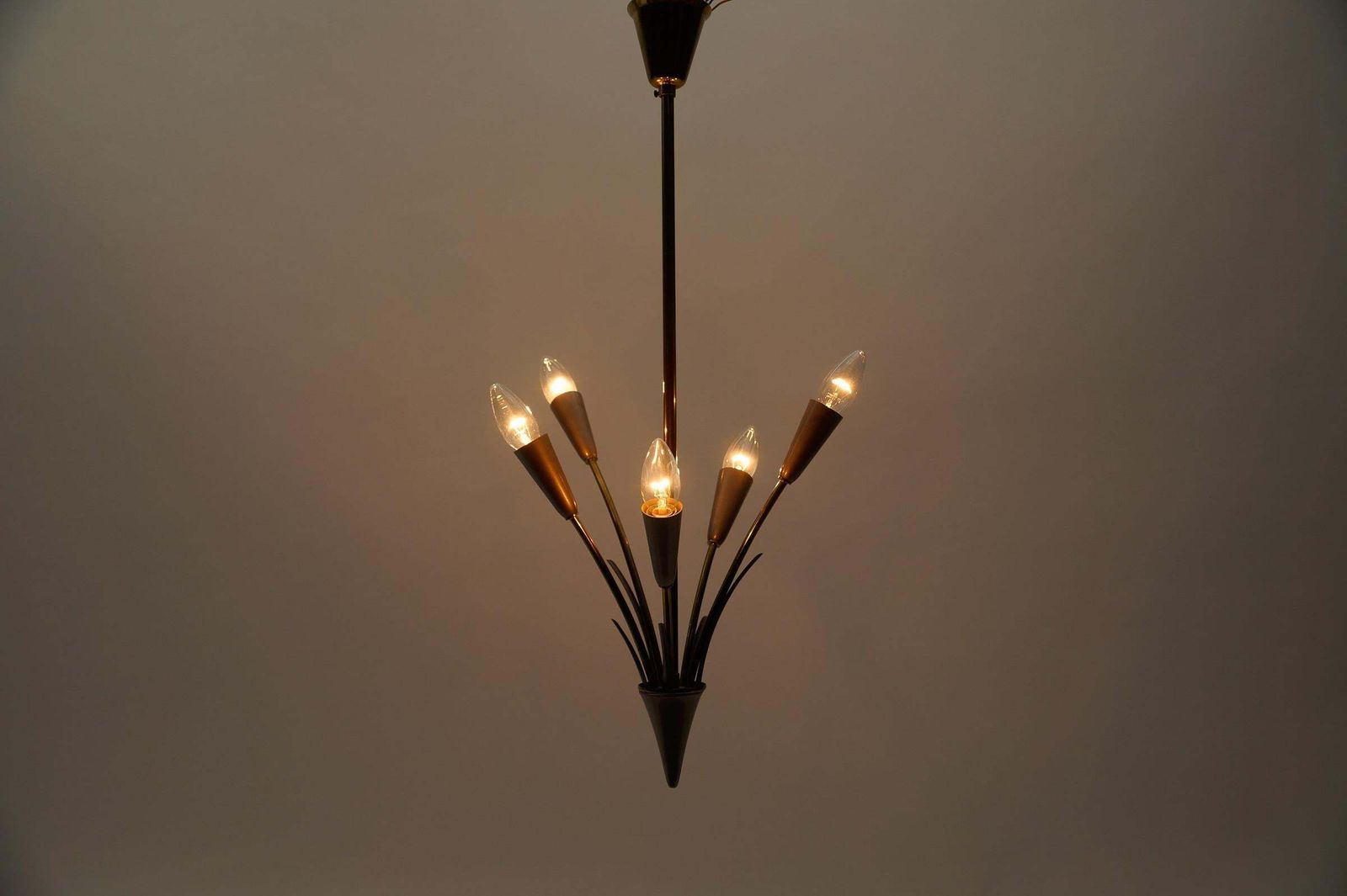 Ceiling Sputnik Lamp In The Manner Of Arteluce, Italy, 1950s photo for sale