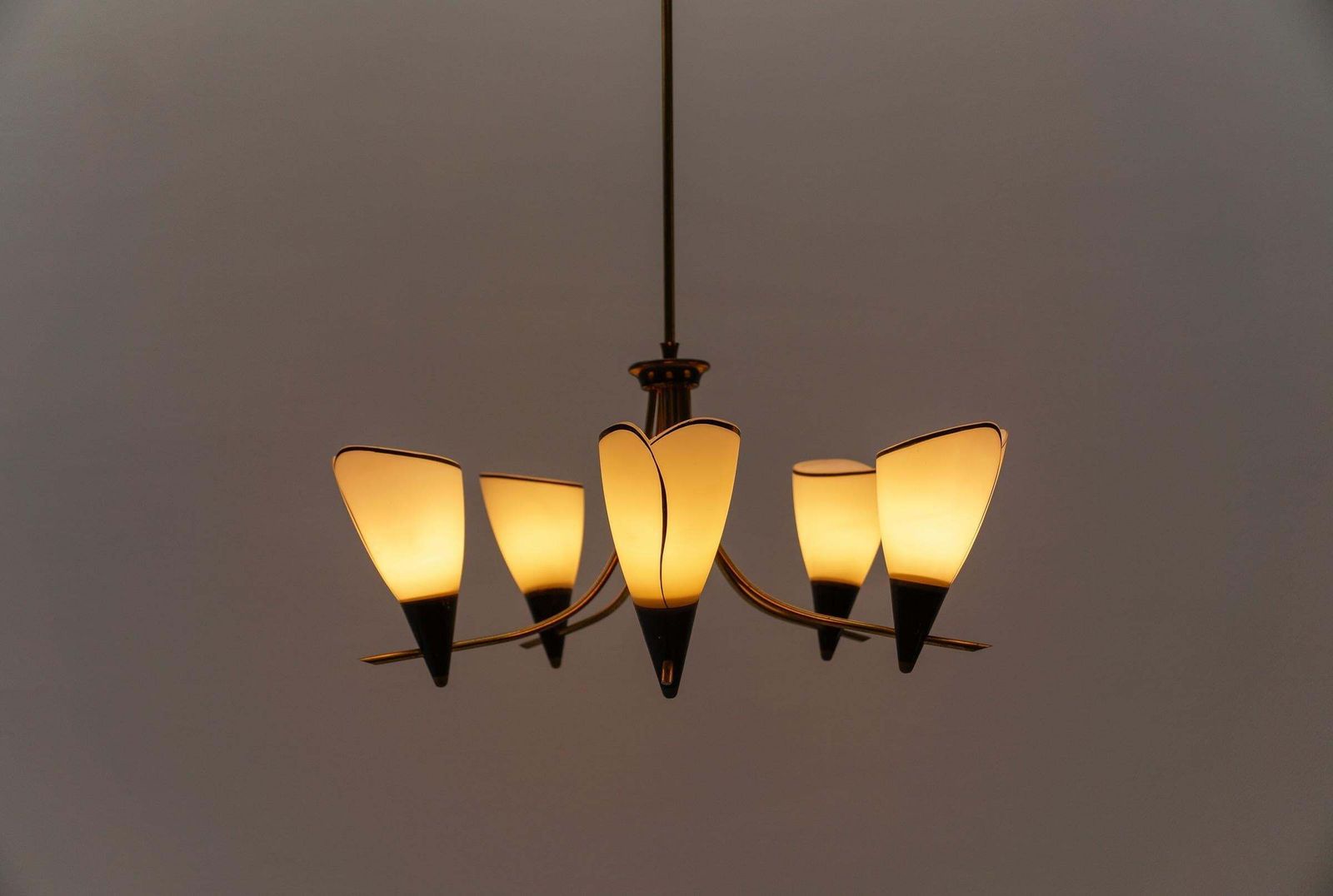 Awesome Sputnik Lamp In The Manner Of Arteluce, Italy, 1950s photo vintage
