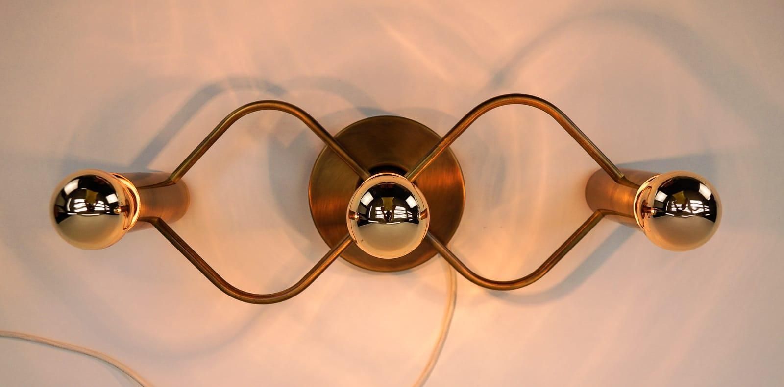 Set Of Sculptural Ceiling And Wall Light Flush Mount Chandelier By Leola, 1960s photo 1444.0