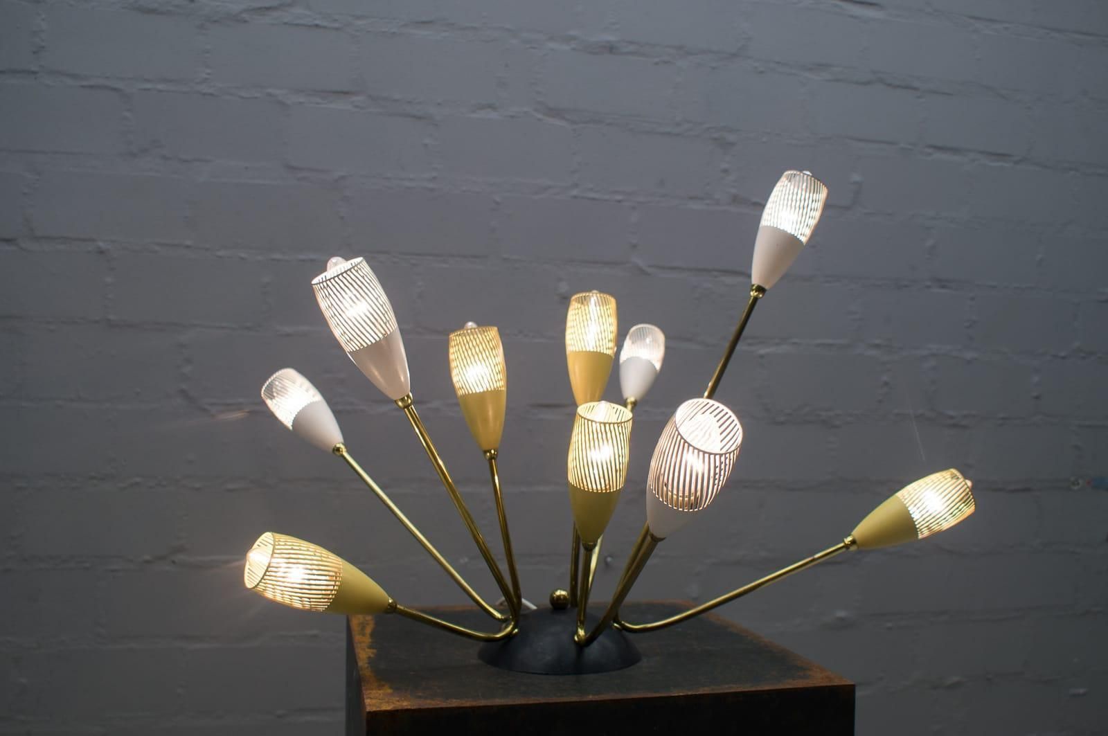 Sputnik Wall Or Ceiling Lamp In The Manner Of Arteluce, Italy, 1950s photo Lighting