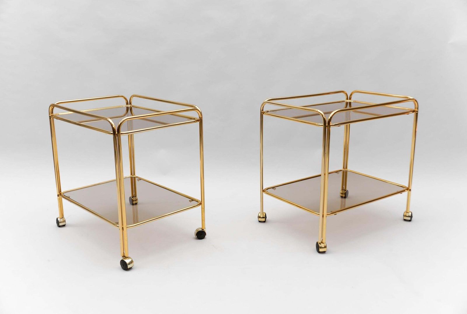 Lovely Elegant Mid Century Modern Brass Bar Cart, 1960s, France photo furniture
