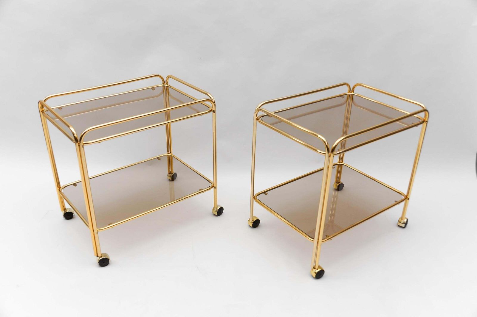 Lovely Elegant Mid Century Modern Brass Bar Cart, 1960s, France photo Home Decor