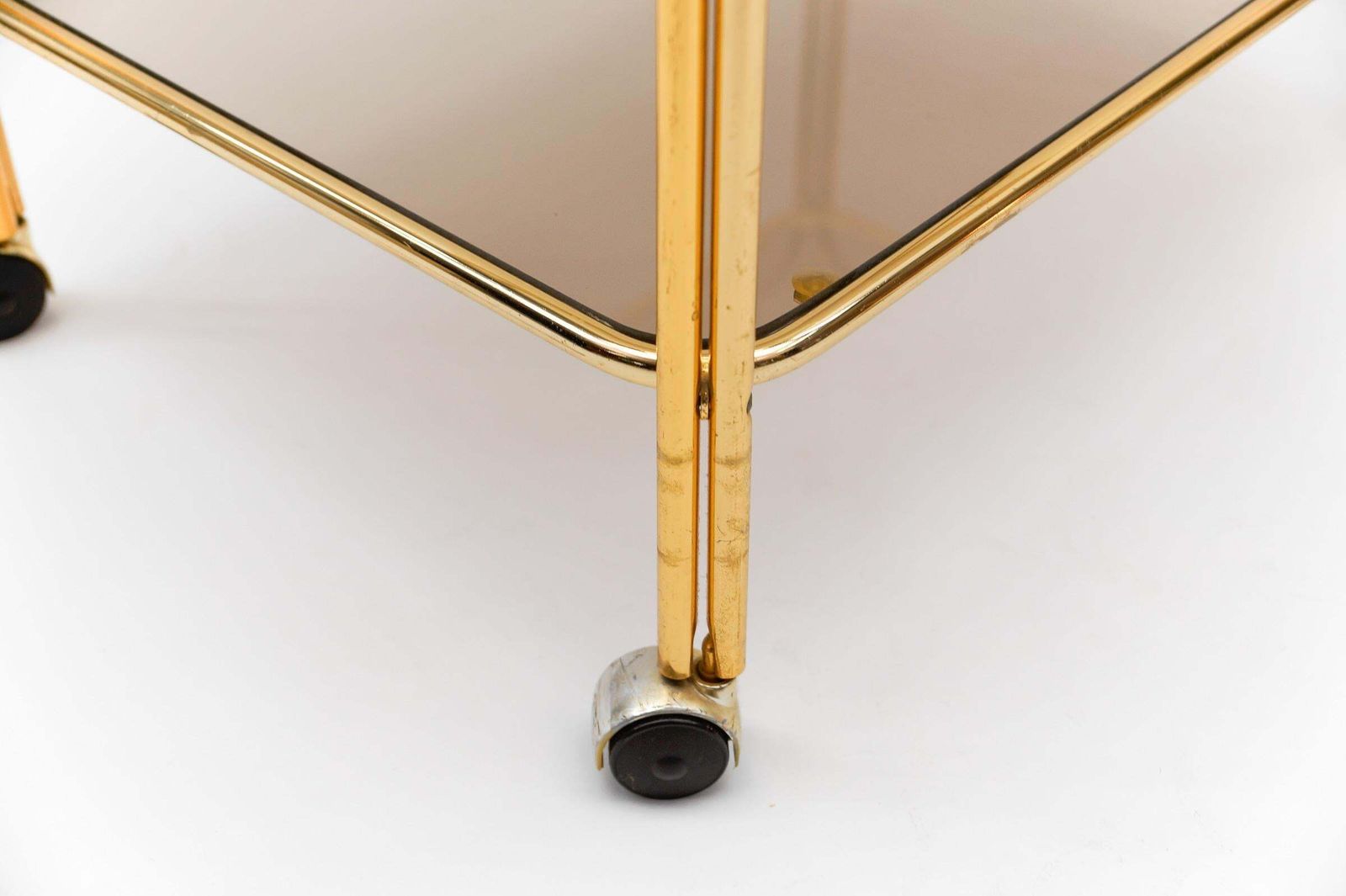 photo buy Lovely Elegant Mid Century Modern Brass Bar Cart, 1960s, France