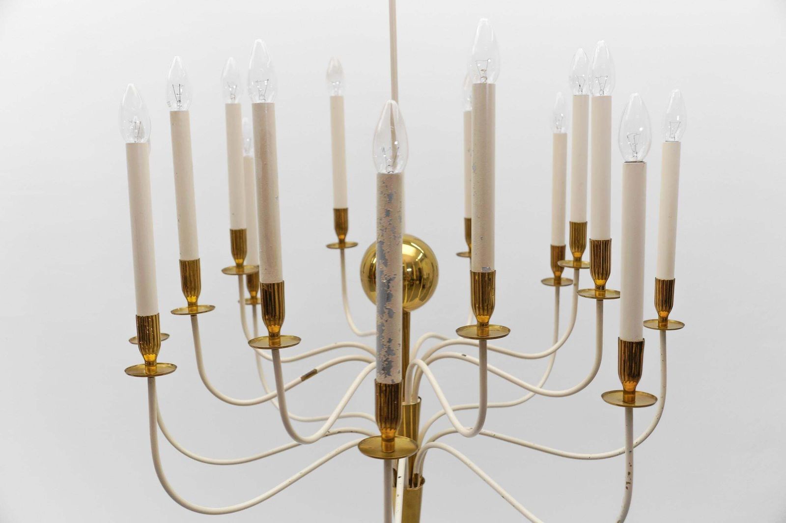 photo furniture Amazing Huge Chandelier By Vereinigte Werkstätten München, 1950s Germany