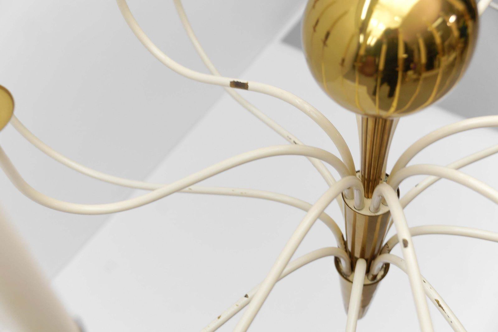 photo vintage Amazing Huge Chandelier By Vereinigte Werkstätten München, 1950s Germany