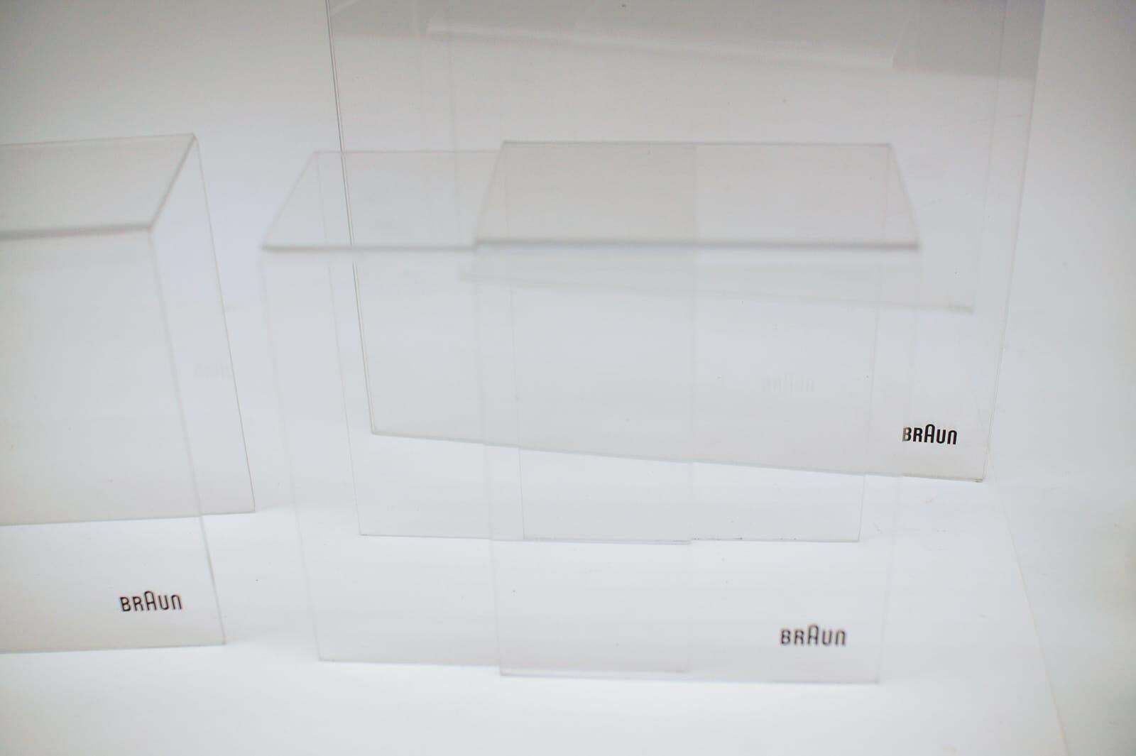 photo for sale Plexiglas Stands From Braun Electric By Dieter Rams, 1960s Germany