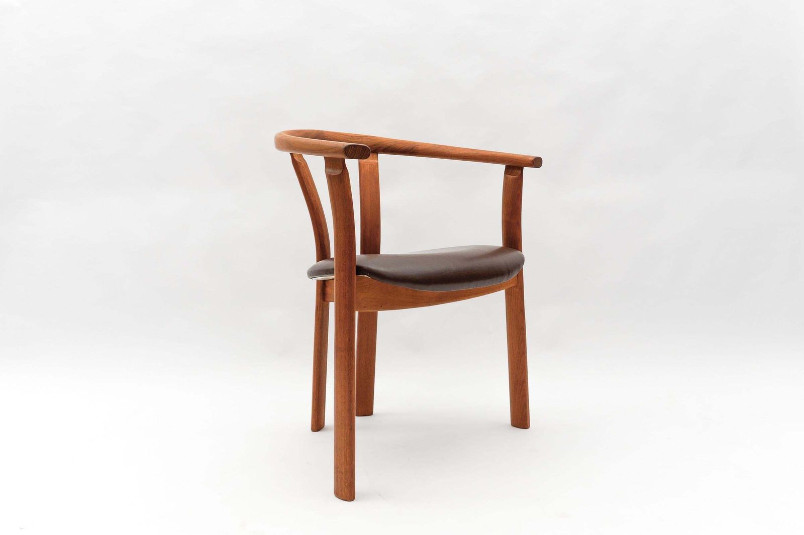 Danish Mid Century Modern Teak Armrest Desk Chair, 1960s photo Furniture