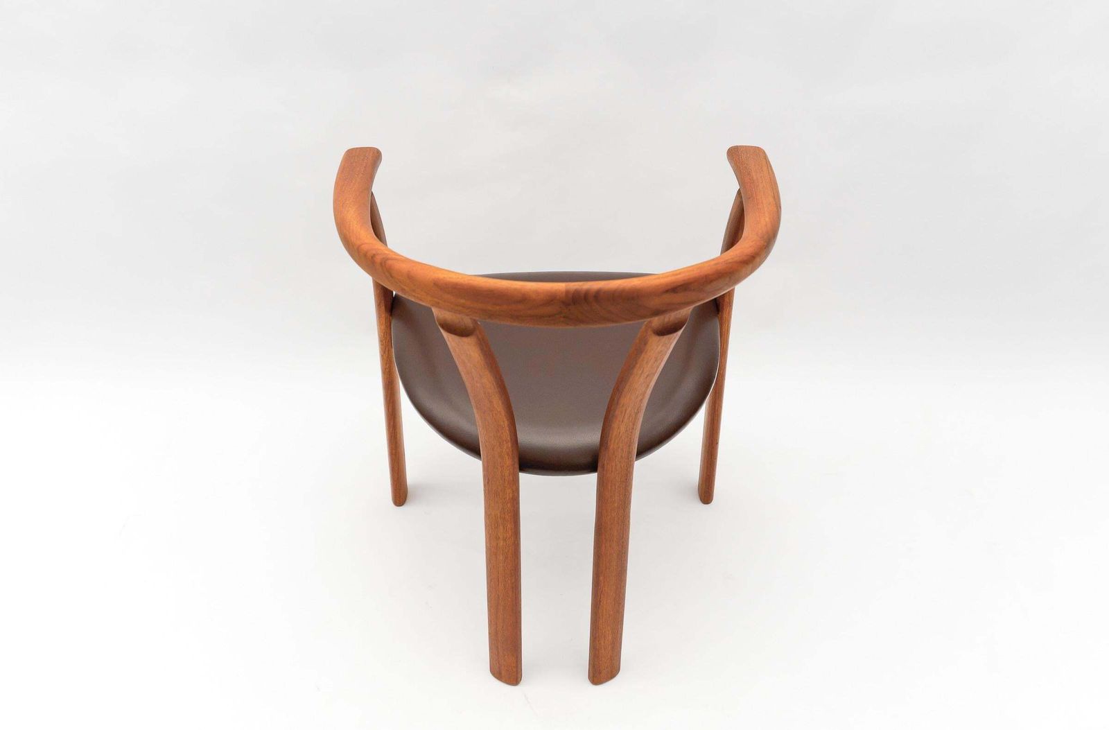 Danish Mid Century Modern Teak Armrest Desk Chair, 1960s photo vinterior