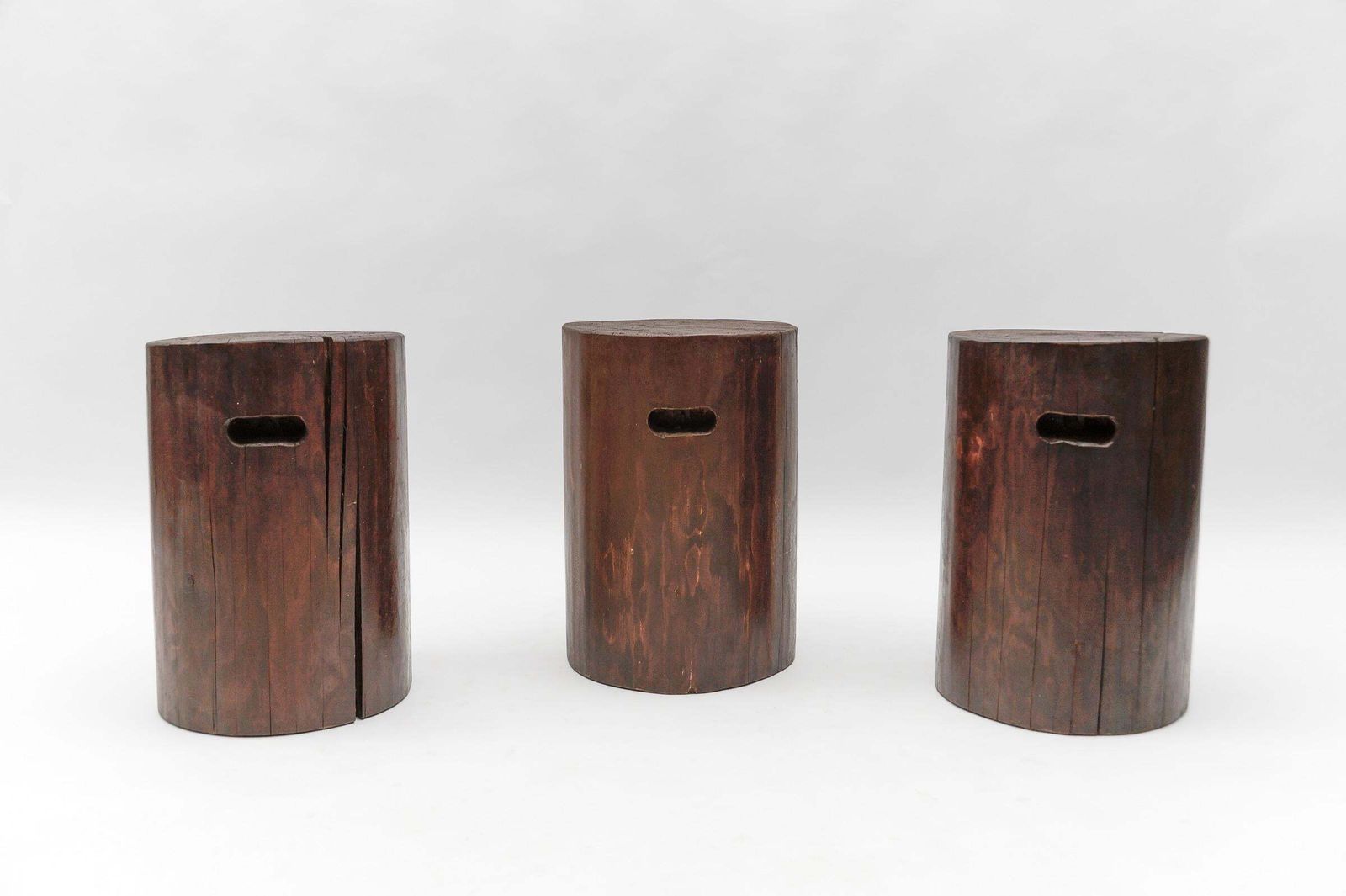 Mid Century Modern Wooden Stool From The French Alps,   1950s photo vinterior