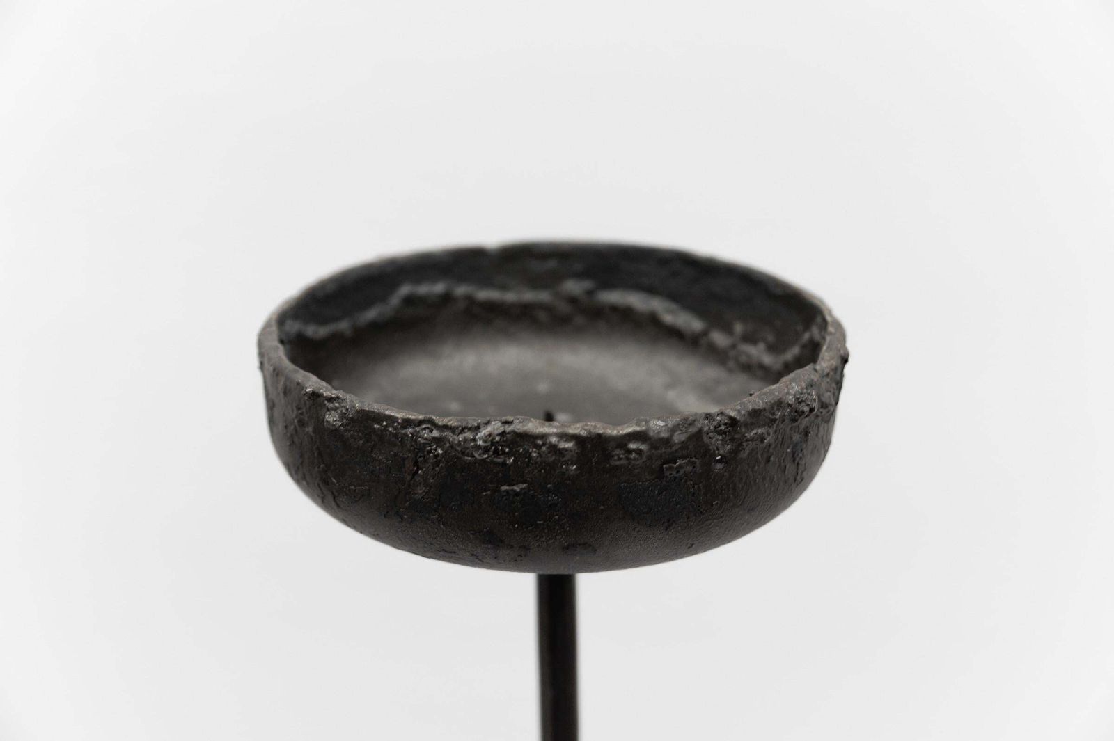 Large Floor Wrought Candle Holder By Manfred Bredohl Vulkanschmiede, 1970s photo 1062.0