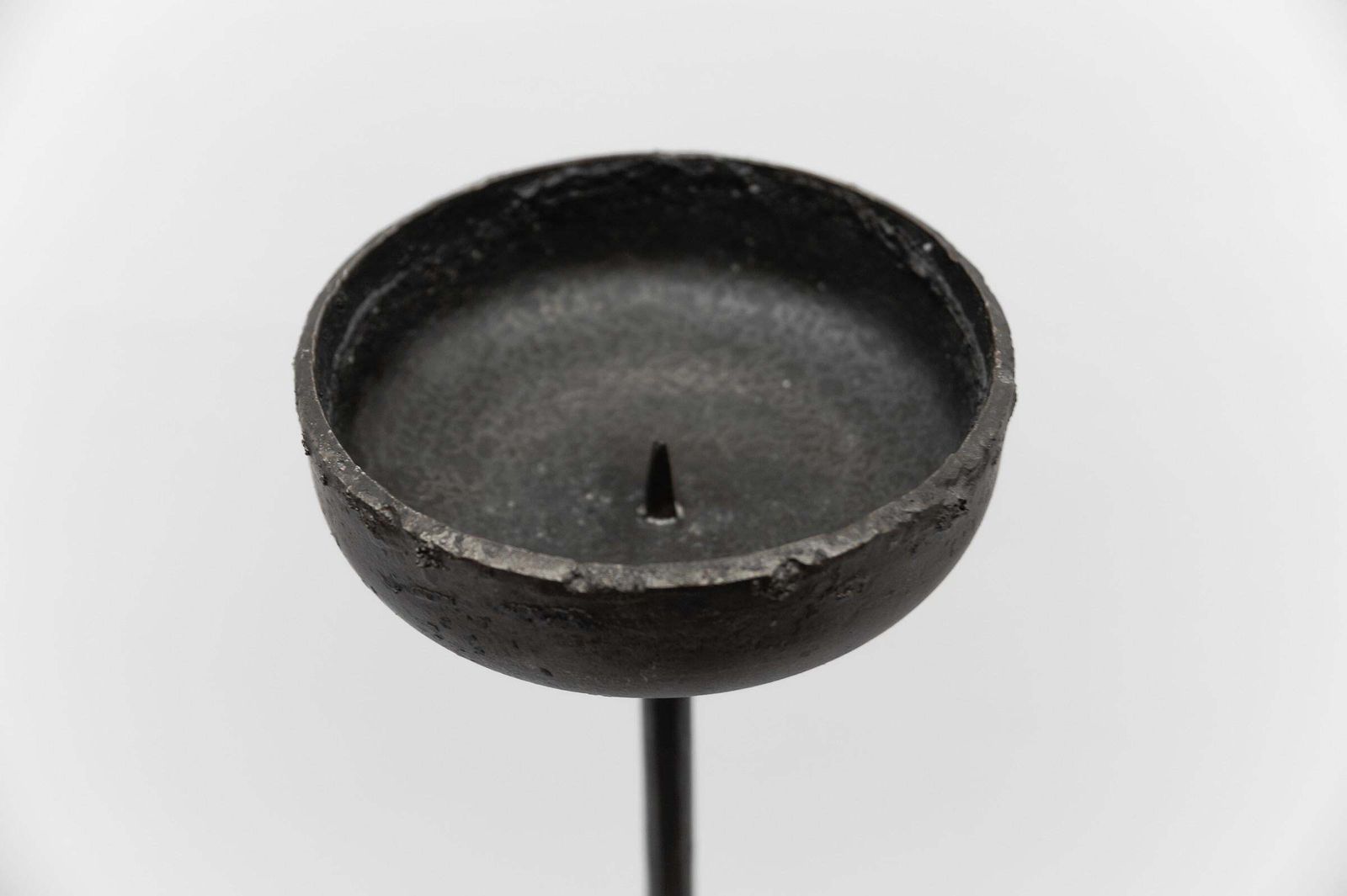 Large Floor Wrought Candle Holder By Manfred Bredohl Vulkanschmiede, 1970s photo vinterior