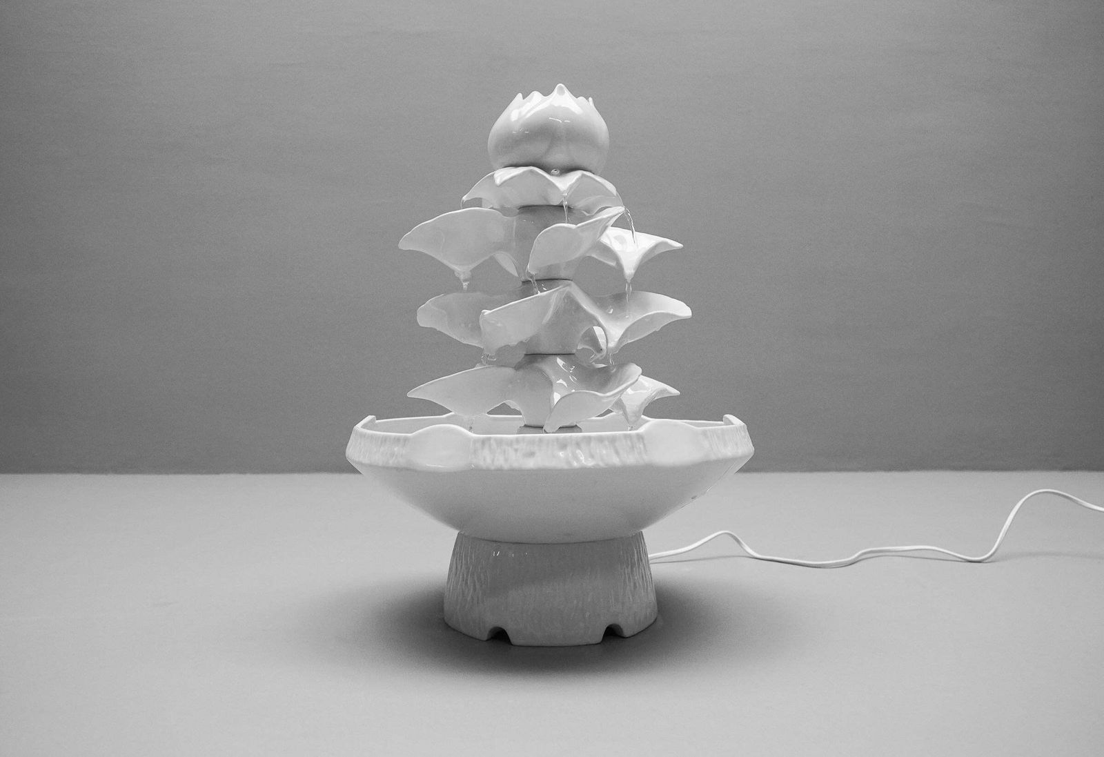 Awesome Electrical Porcelain Room Fountain, 1960s Italy photo furniture