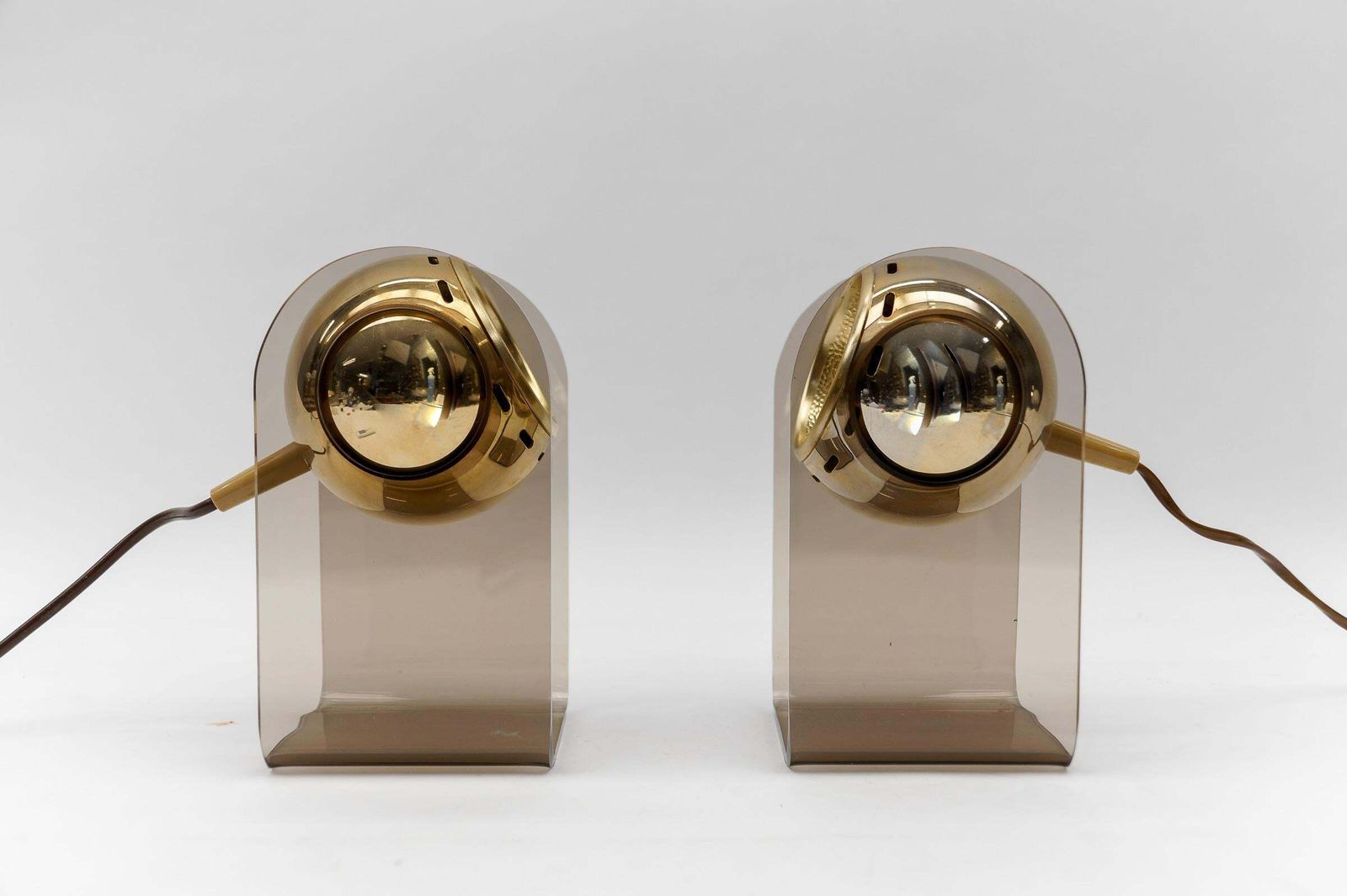 Paar Mid Century Modern Table Lamps In The Style Of Gino Sarfatti, 1960s photo 679.0