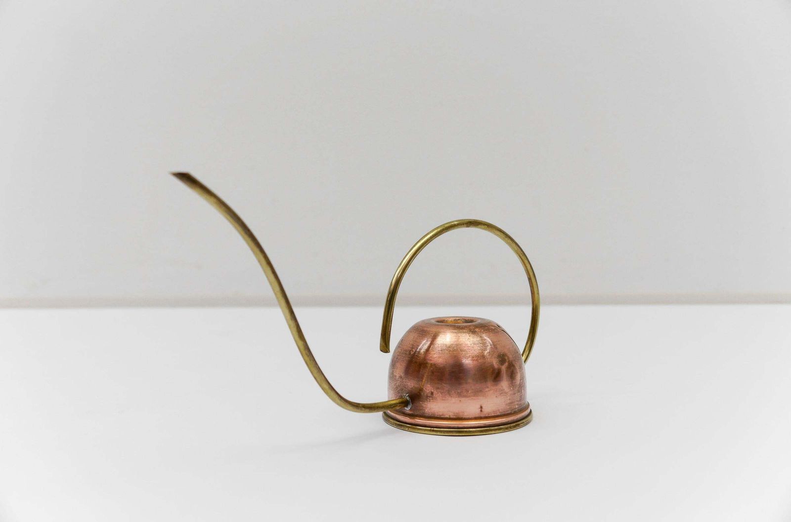 Rare Lovely Brass And Copper Watering Can, 1950s Austria photo furniture