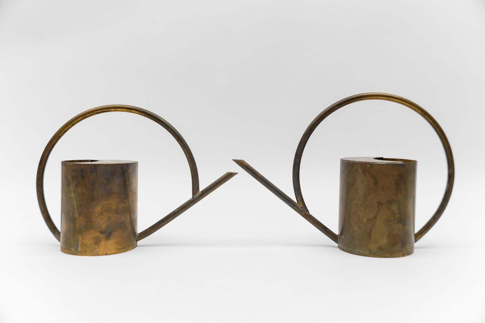 Art Deco Bauhaus  Watering Can In Massive Brass, 1930s / 1940s Germany photo vintage