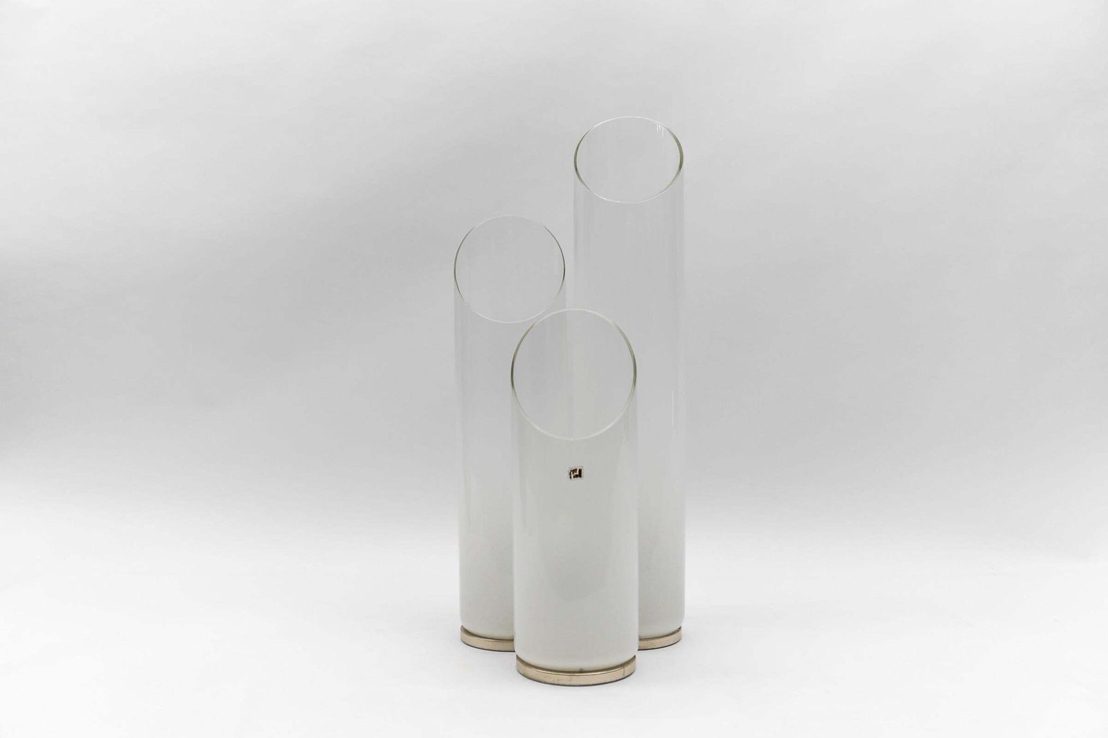 Carlo Nason “Mazzega” Table Lamp Metal Chrome Murano Glass 1970 Italy.  Rare Car photo furniture