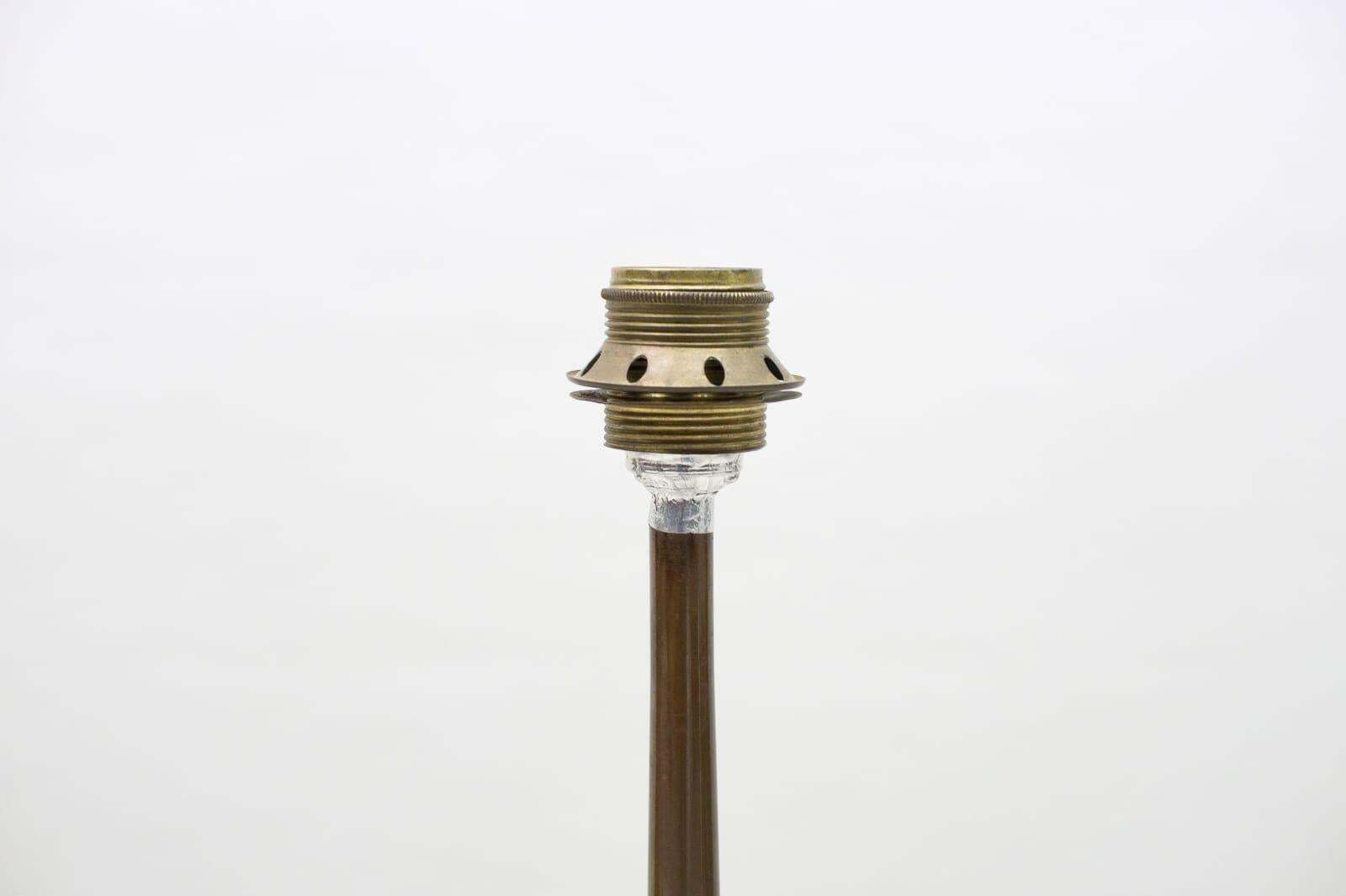 Lighting Very Rare Handmade Copper Floor Lamp From R.S.A., South Africa, 1970s photo