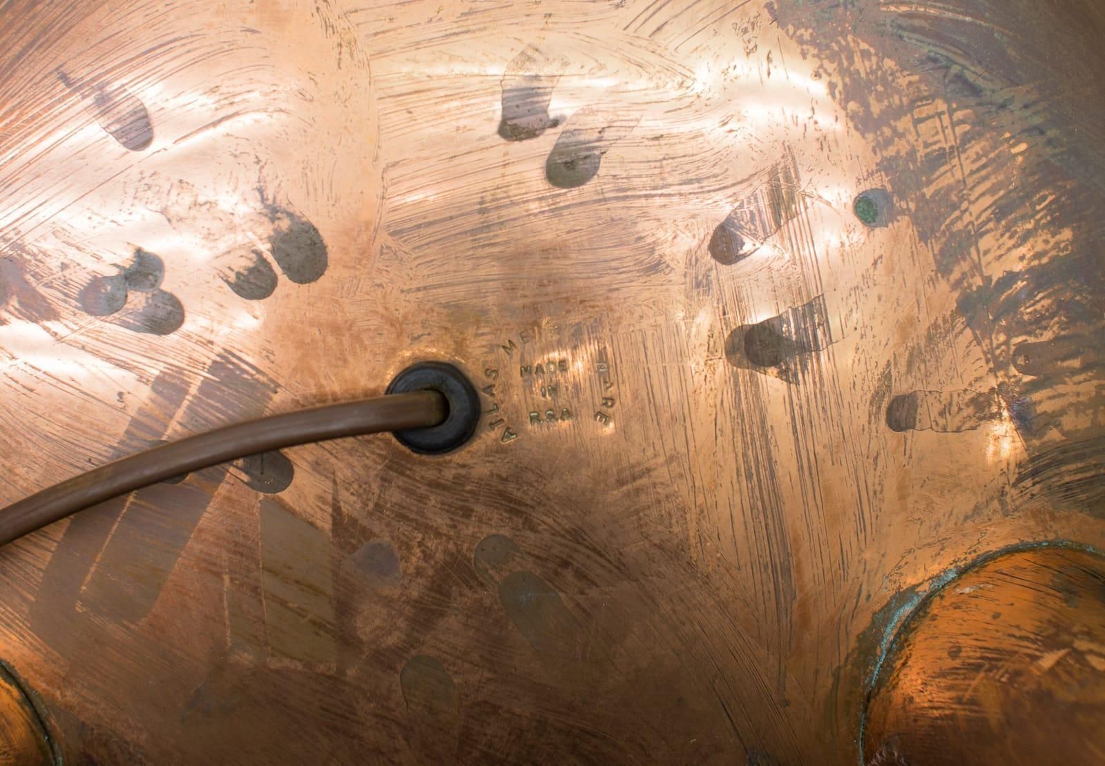 photo buy Very Rare Handmade Copper Floor Lamp From R.S.A., South Africa, 1970s
