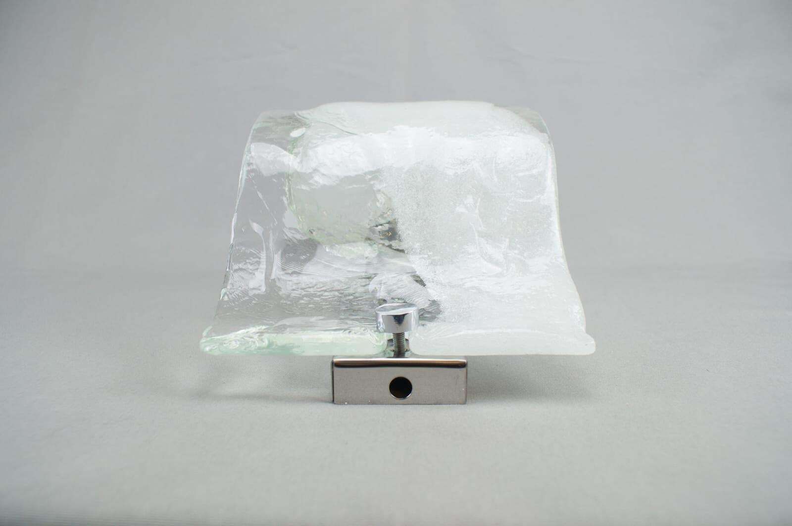 Large Murano Vetri Glass Wall Lamp, Italy 1960s photo Lighting