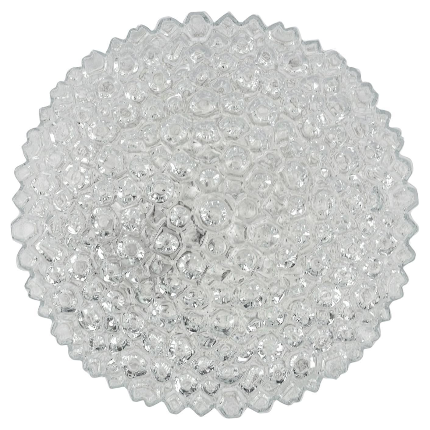 1. Of 2 Lovely Bubble Glass Flush Mount Lamp By Helena Tynell For Limburg