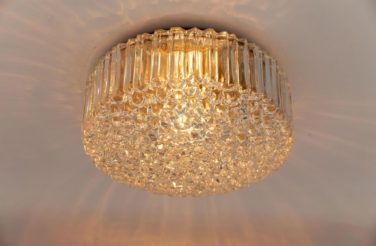 1. Of 2 Lovely Bubble Glass Flush Mount Lamp By Helena Tynell For Limburg photo for sale