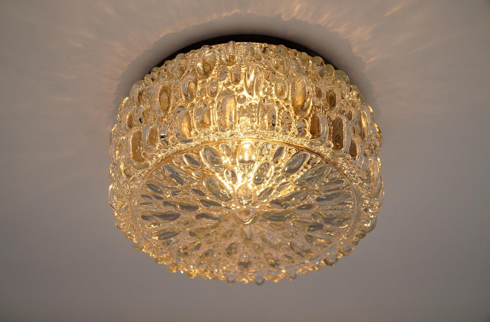 1. Of 2 Bubble Glass Wall Lamp / Flush Mount By Limburg, 1960s Germany photo for sale