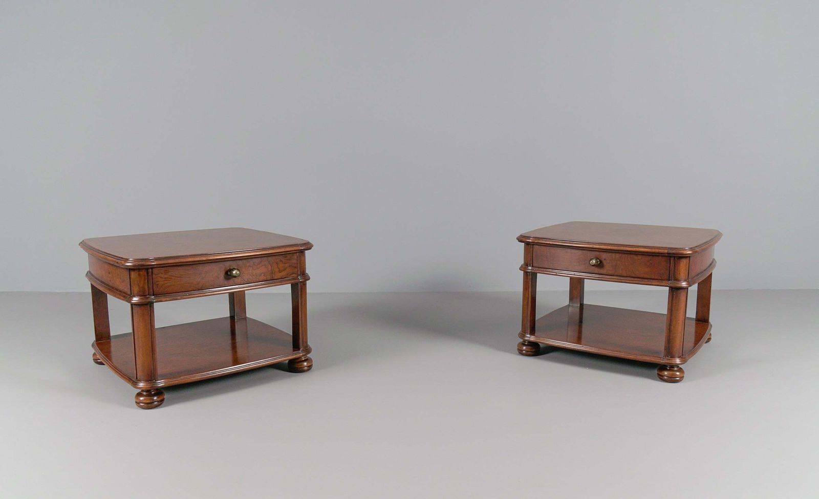 Art Deco Bedside Tables In Mahogany, 1940s, Set Of 2 photo for sale