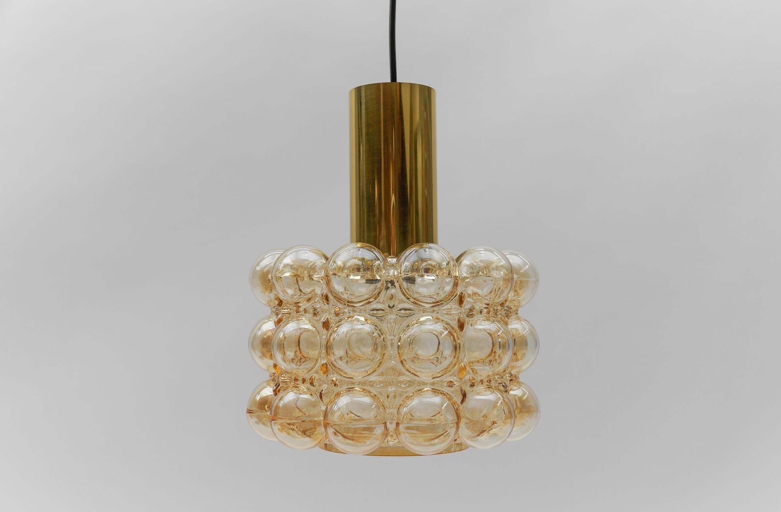 photo furniture 1 Of 2 Amber Bubble Glass Ceiling Lamp By Helena Tynell For Limburg, Germany 196