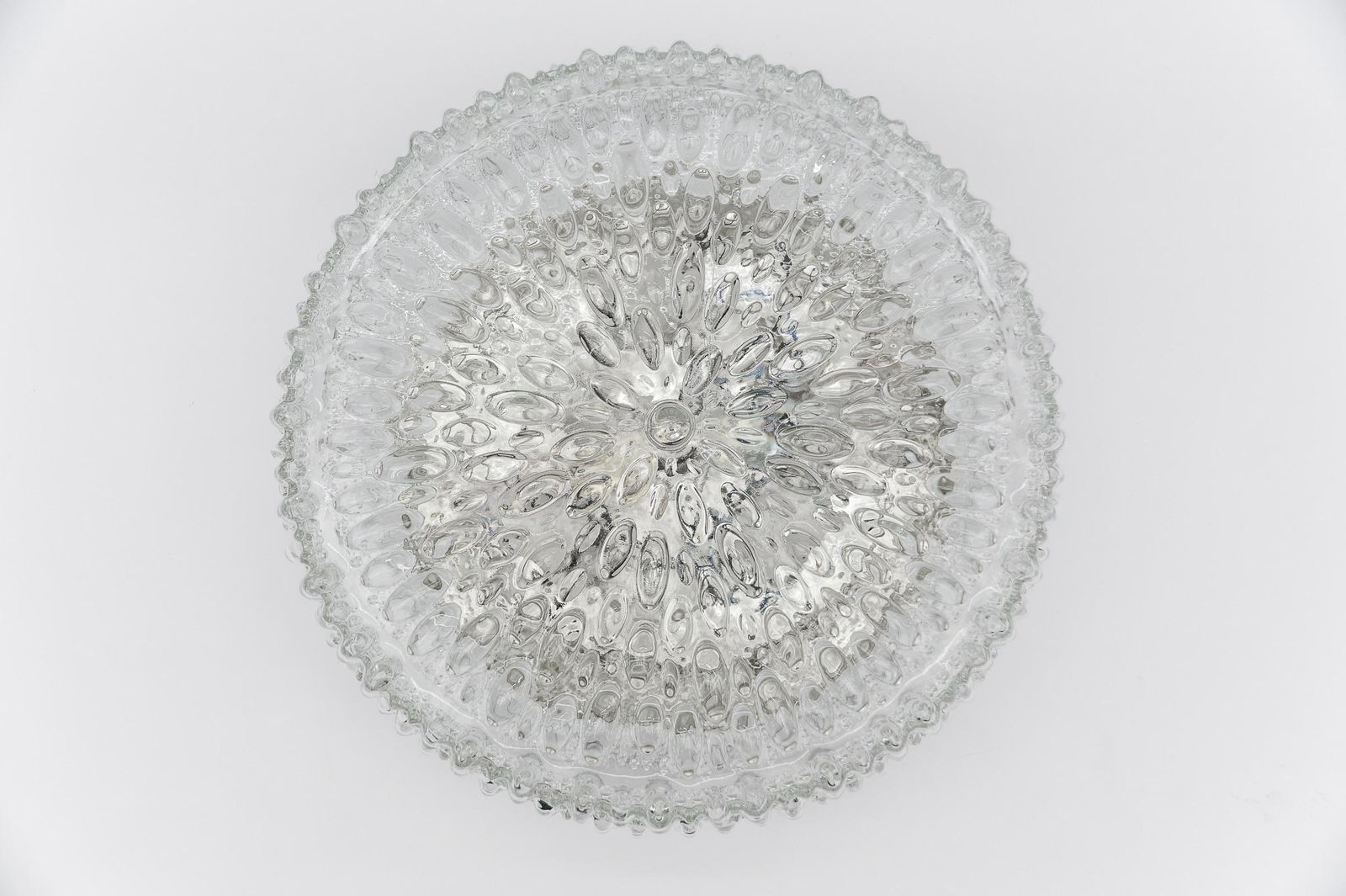 1. Of 3 Large Bubble Glass Wall Lamp / Flush Mount By Limburg, 1960s Germany photo Lighting