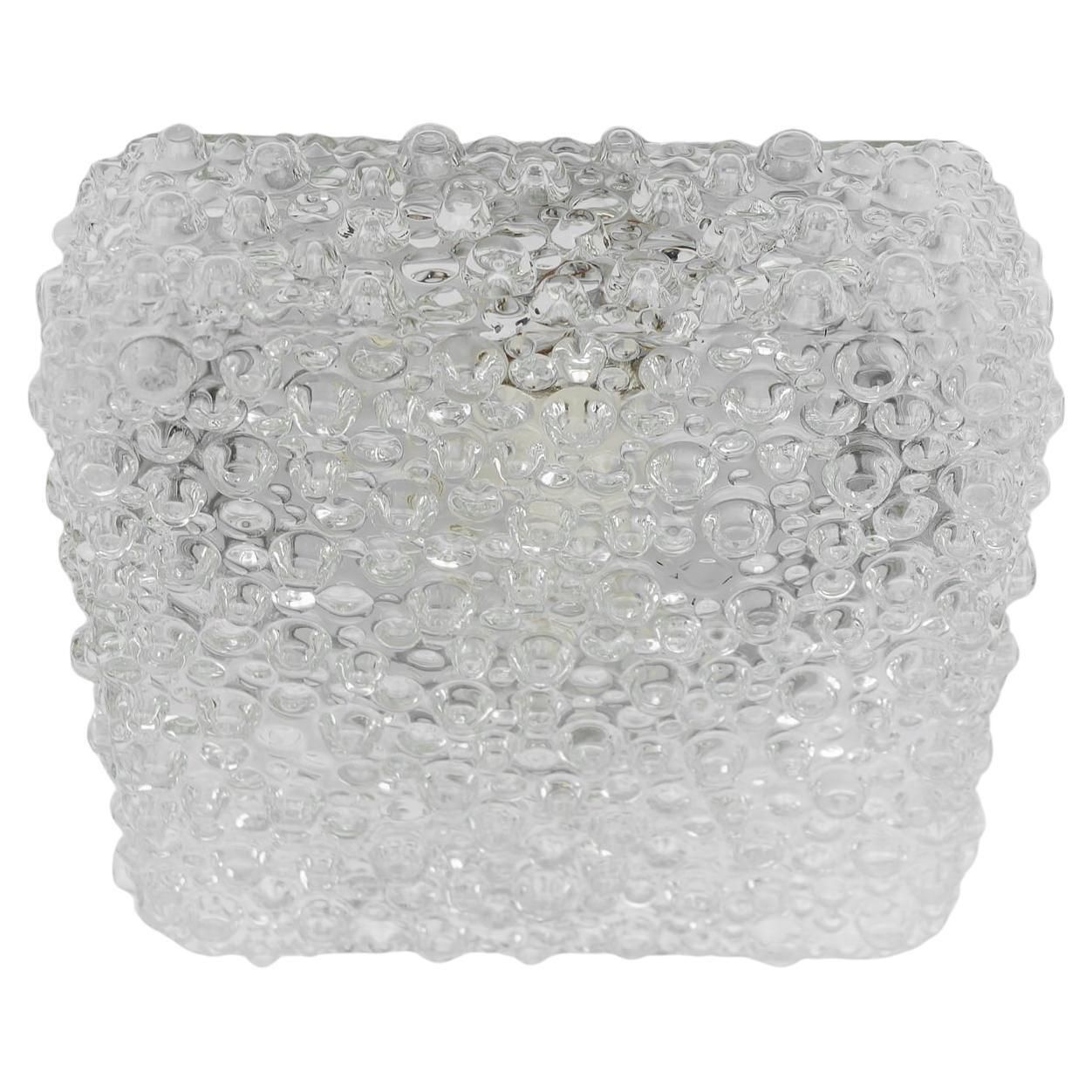 1. Of 2 Clear Lovely Bubble Glass Wall Lamp Or Flush Mount Light, 1960s Germany