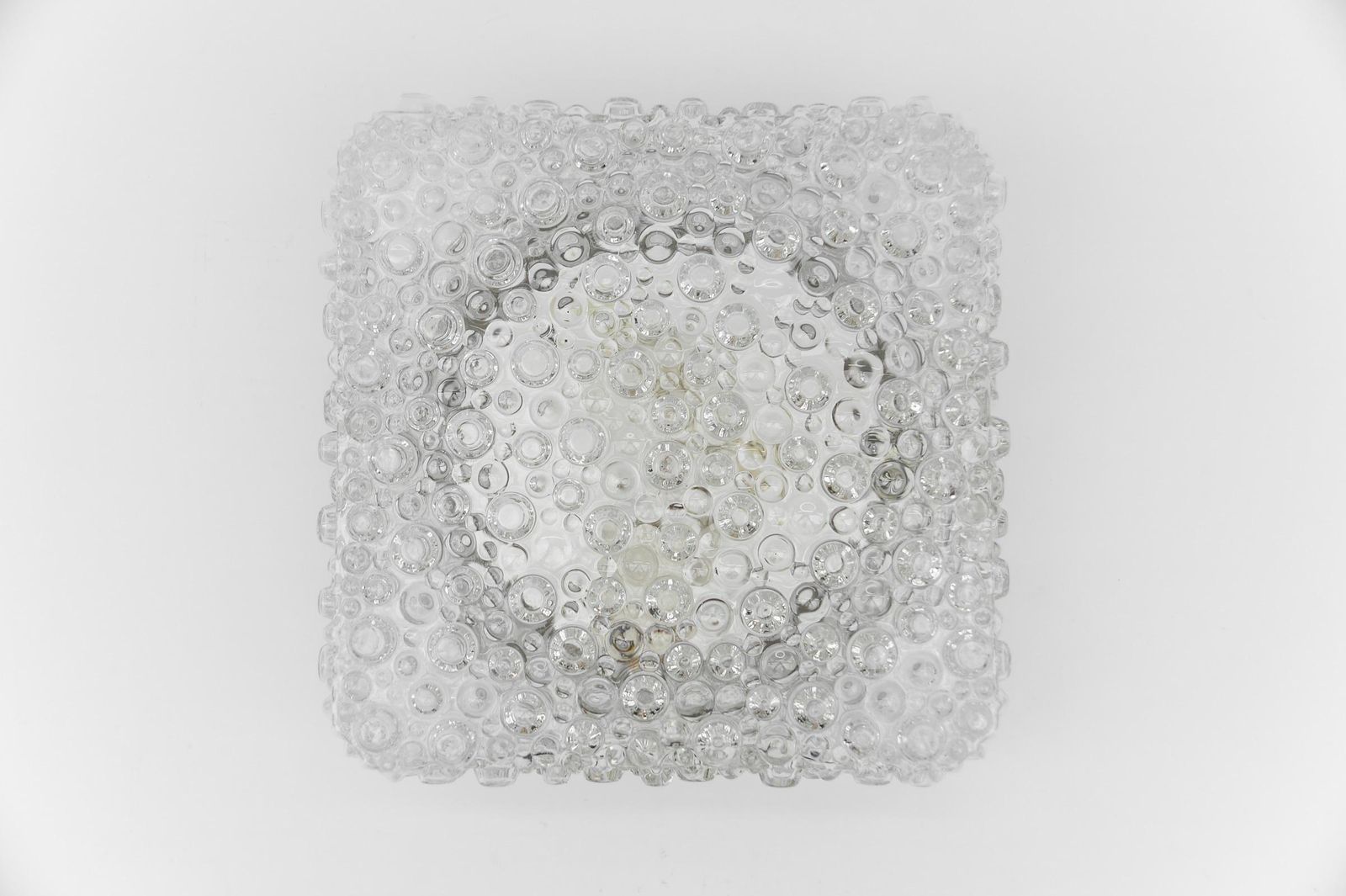 photo for sale 1. Of 2 Clear Lovely Bubble Glass Wall Lamp Or Flush Mount Light, 1960s Germany