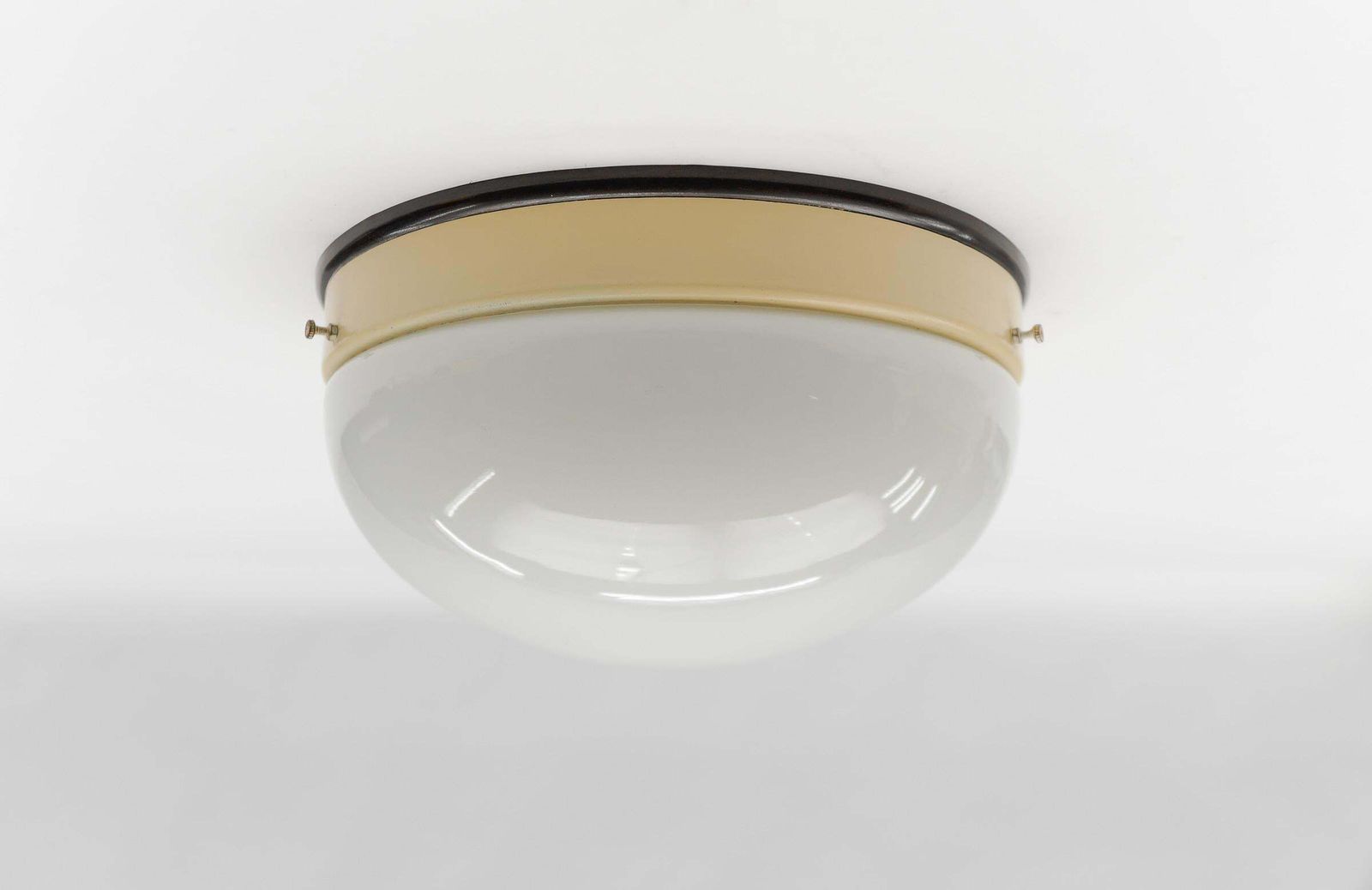 1. Of 12 Rare Minimalistic Bauhaus Plafoniere / Flush Mount Light, Germany 1930s photo furniture