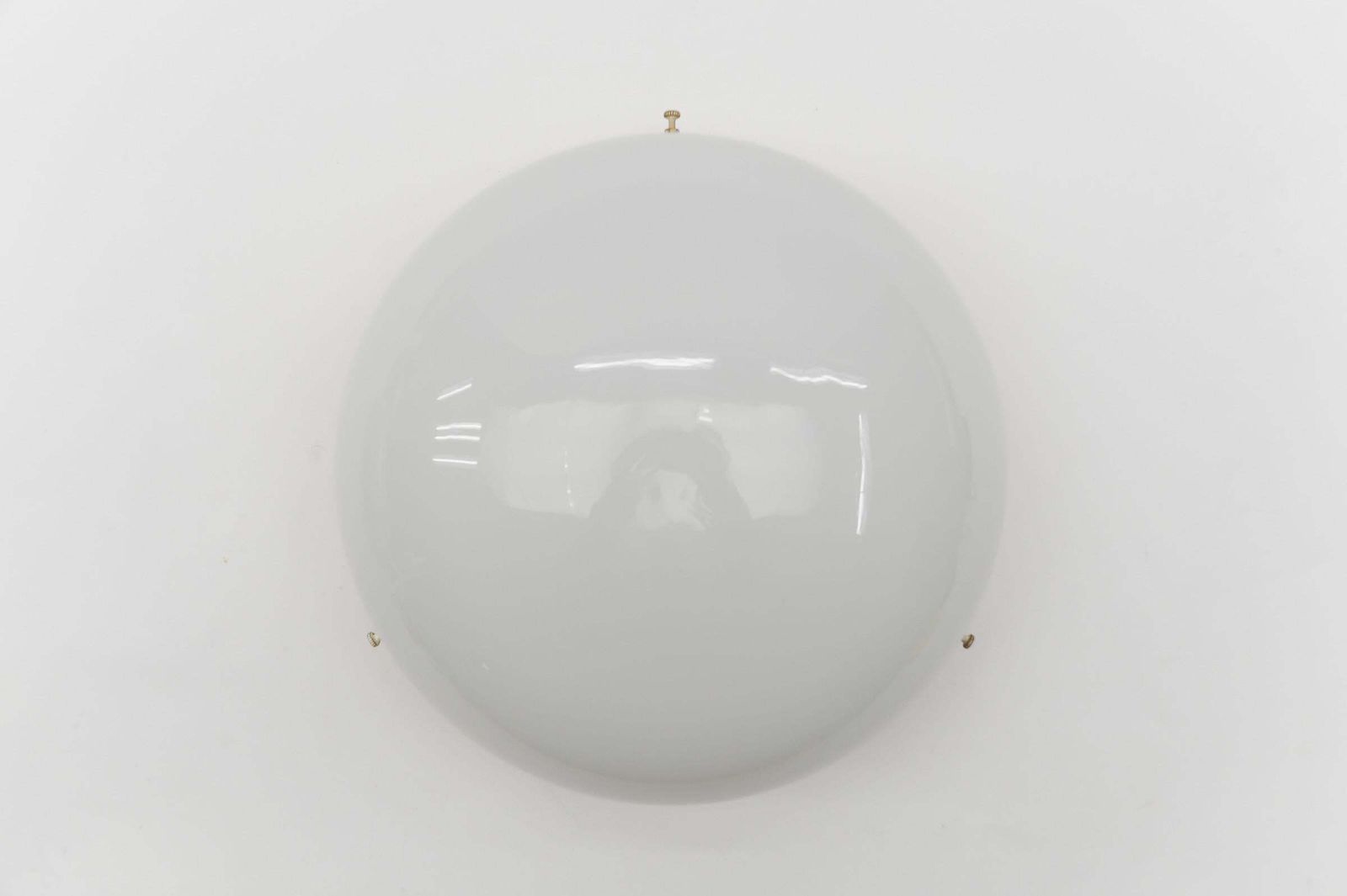 1. Of 12 Rare Minimalistic Bauhaus Plafoniere / Flush Mount Light, Germany 1930s photo 807.0