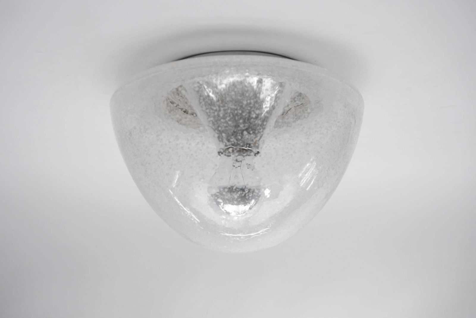 1 Of 3 Mushroom Shaped Glass Lamp In Chrome, Germany 1960s photo furniture