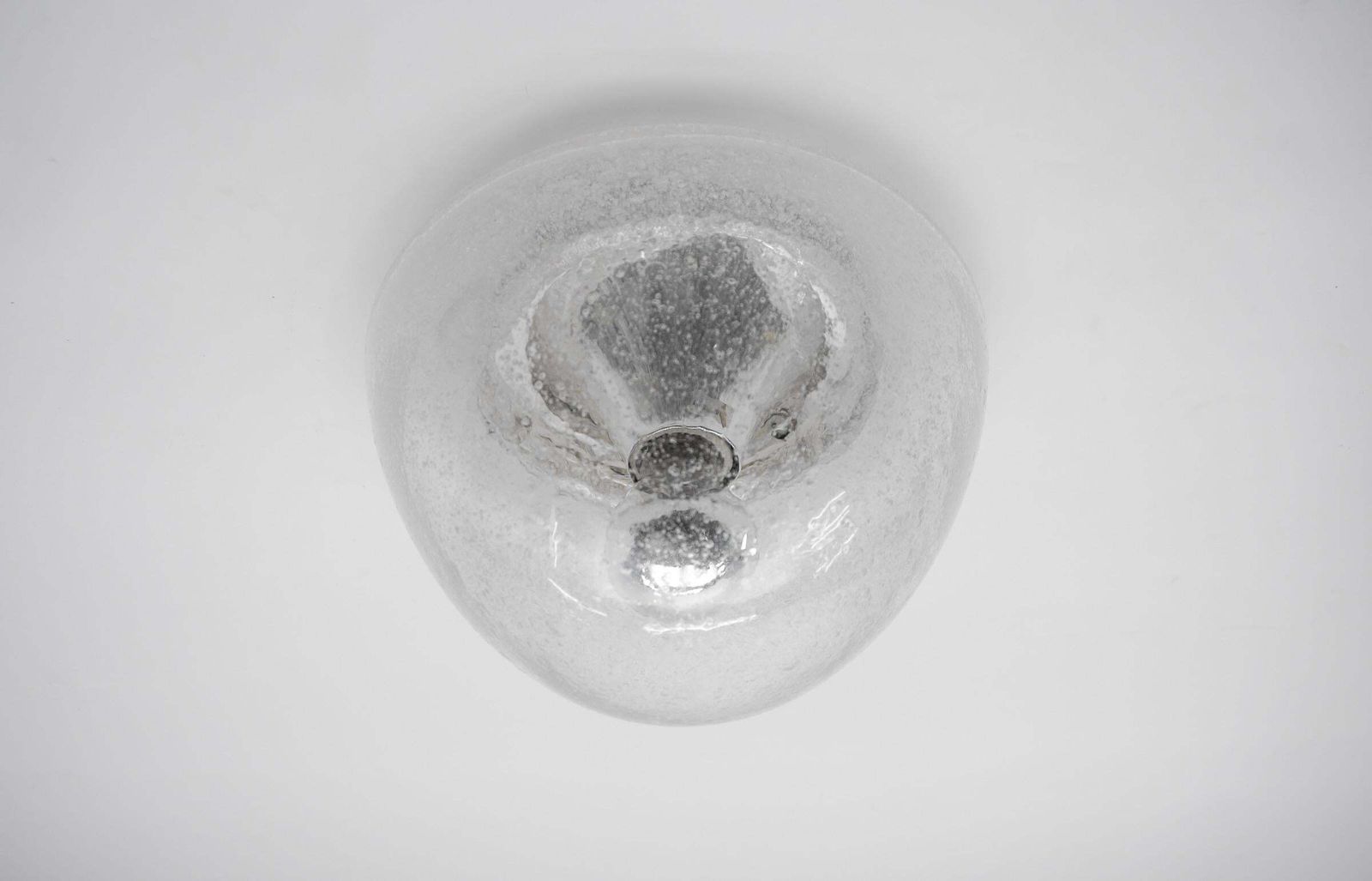 1 Of 3 Mushroom Shaped Glass Lamp In Chrome, Germany 1960s photo 425.0