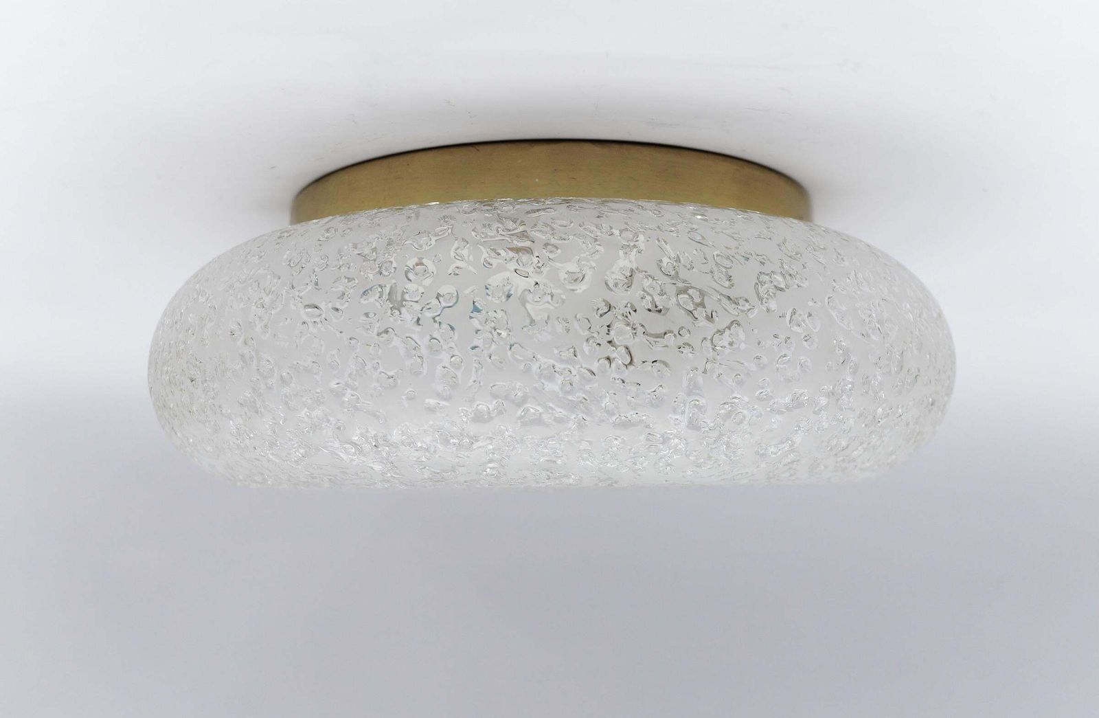 photo furniture 1 Of 3 Frosted Ice Glass Flush Mount From Doria Leuchten, Germany, 1960s