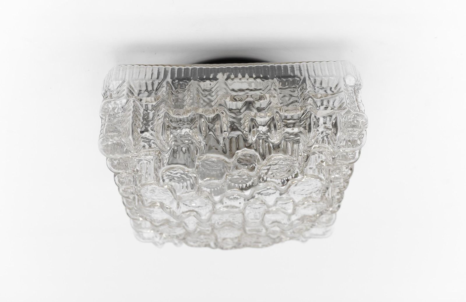 photo for sale 1. Of 2 Clear Bubble Glass Mount Lamp Helena Tynell, Germany 1960s