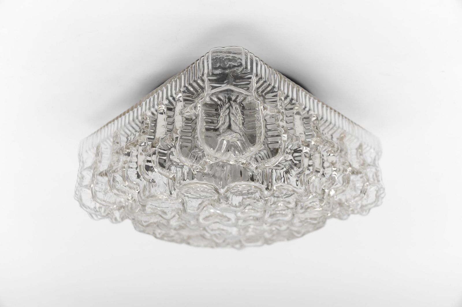 Lighting 1. Of 2 Clear Bubble Glass Mount Lamp Helena Tynell, Germany 1960s photo