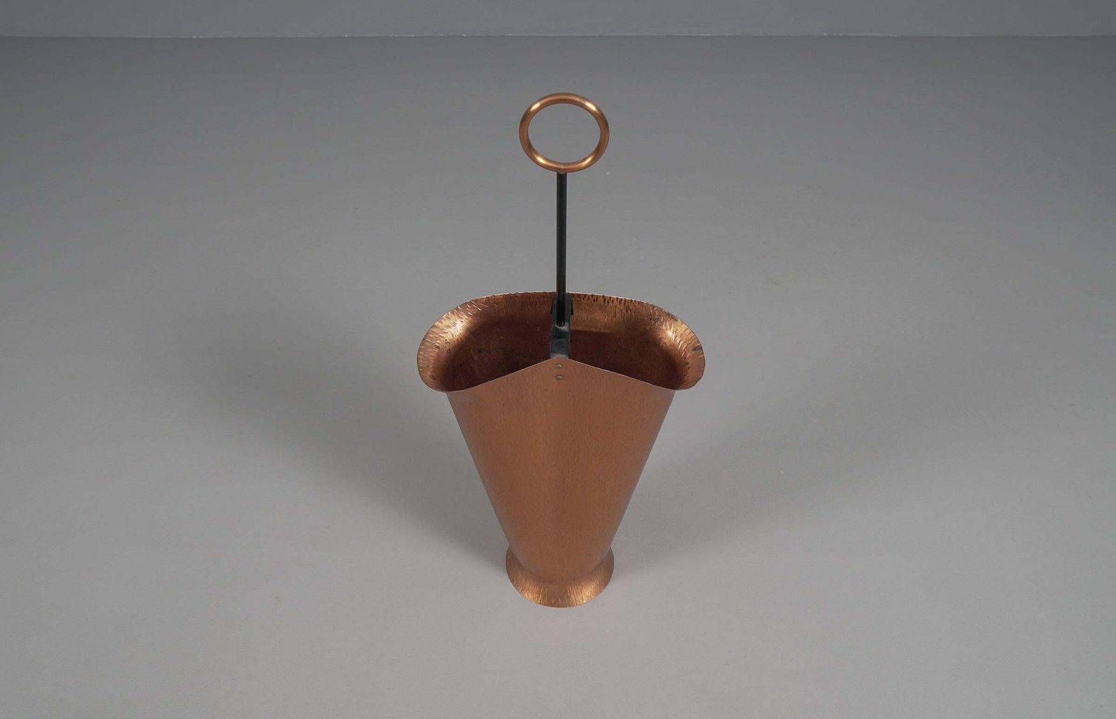 photo furniture Handmade Umbrella Stand In Copper And Brass, 1960s, Austria