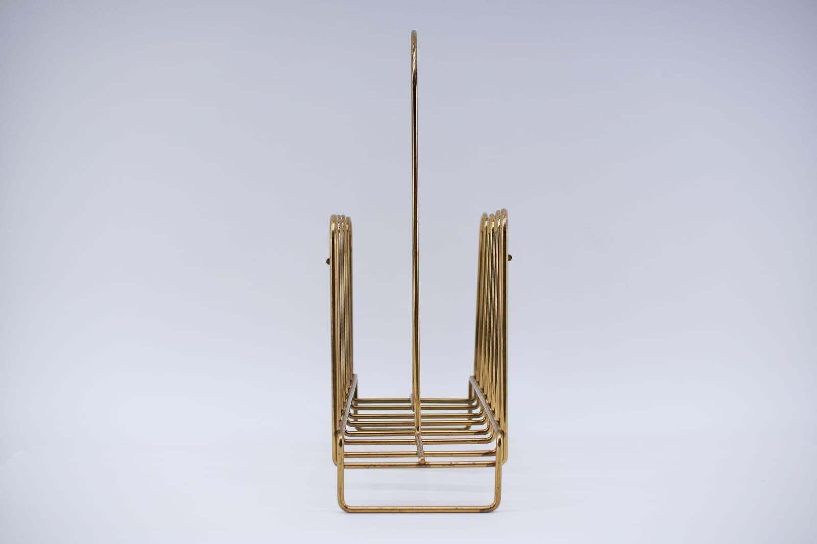 Lovely Brass Magazine Rack Mid Century Modern, 1950s, Austria photo 1062.0