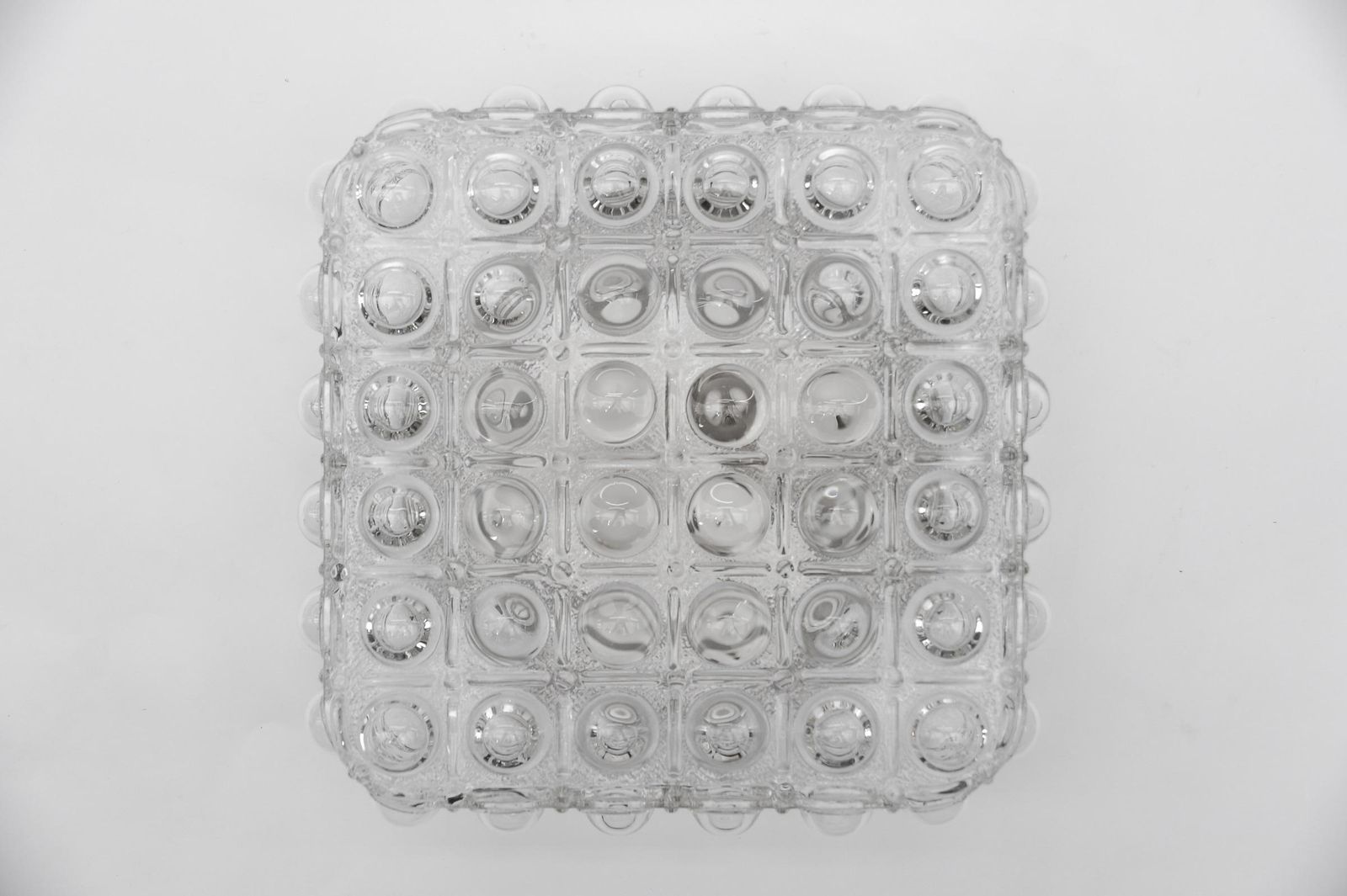 1 Of 3 Clear Bubble Glass Flush Mount Lamp By Helena Tynell, Germany 1960s photo Lighting