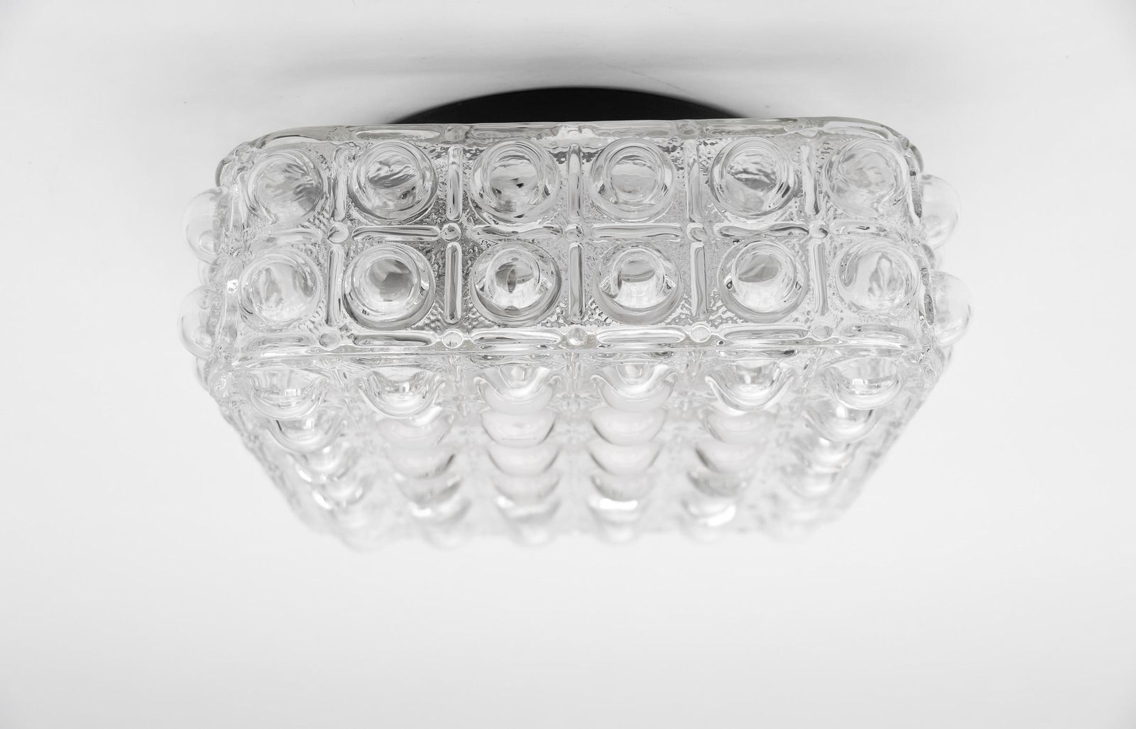 photo furniture 1 Of 3 Clear Bubble Glass Flush Mount Lamp By Helena Tynell, Germany 1960s