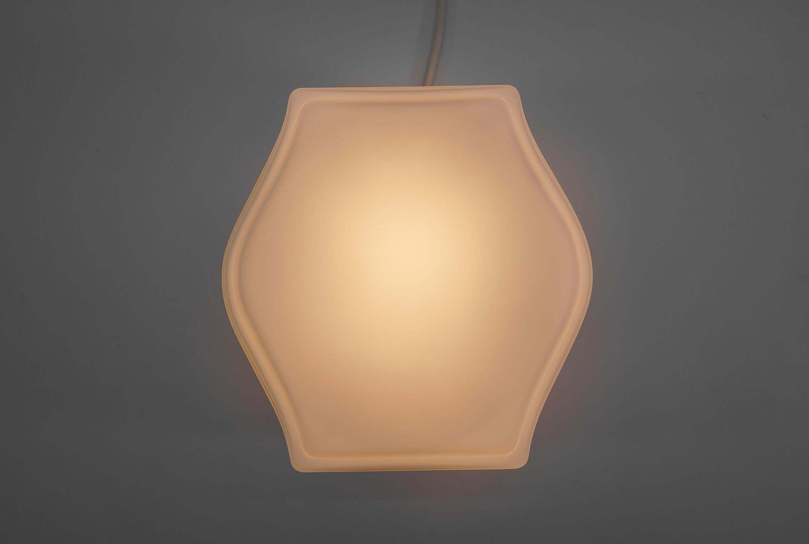 photo for sale Set Of 4 Ceiling Or Wall Lights Made In Opaline Glass And Metal, 1960s Germany