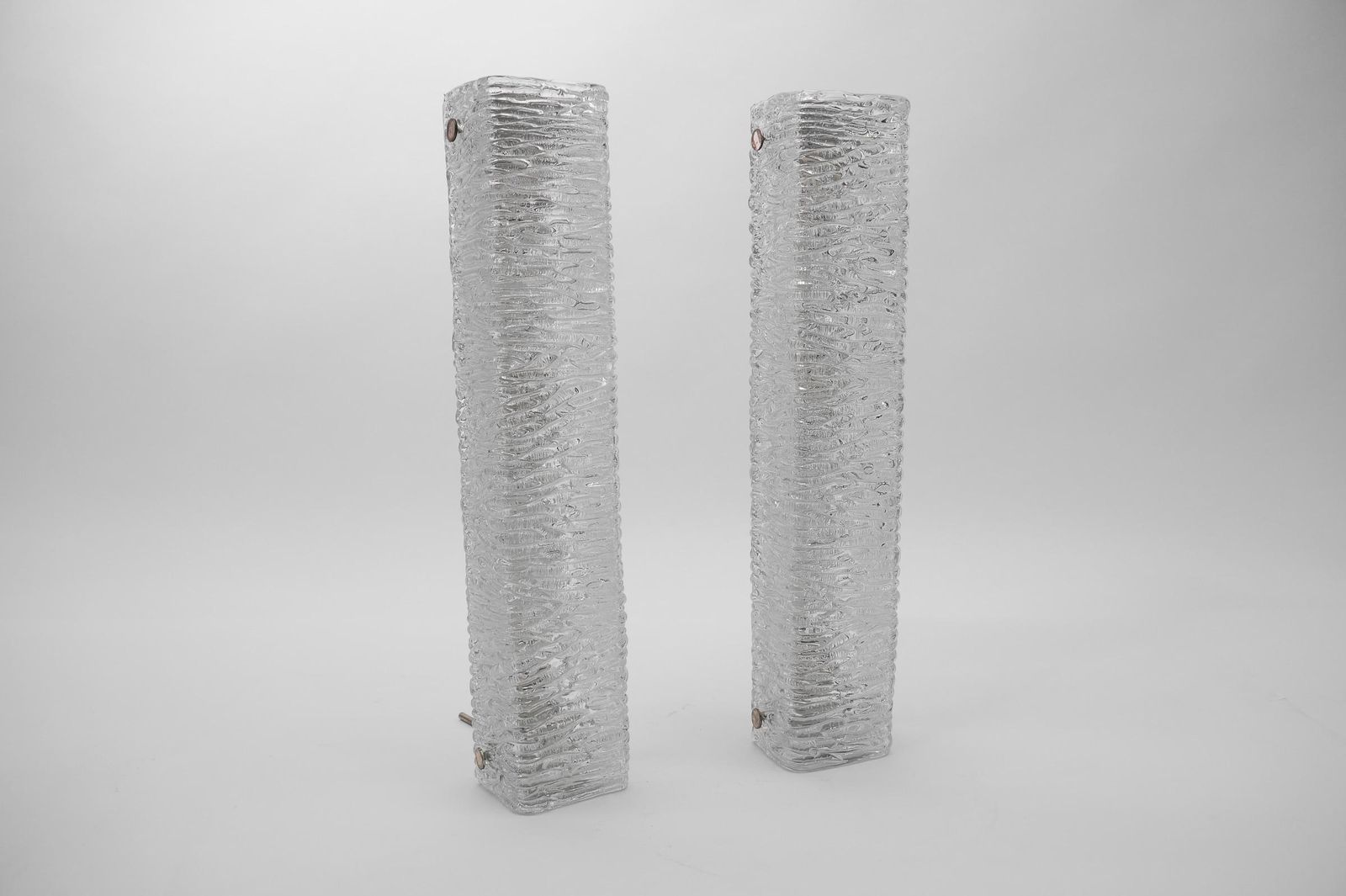 Set Of 2 Huge Glass Sconces From Kaiser Leuchten, 1960s Germany photo furniture