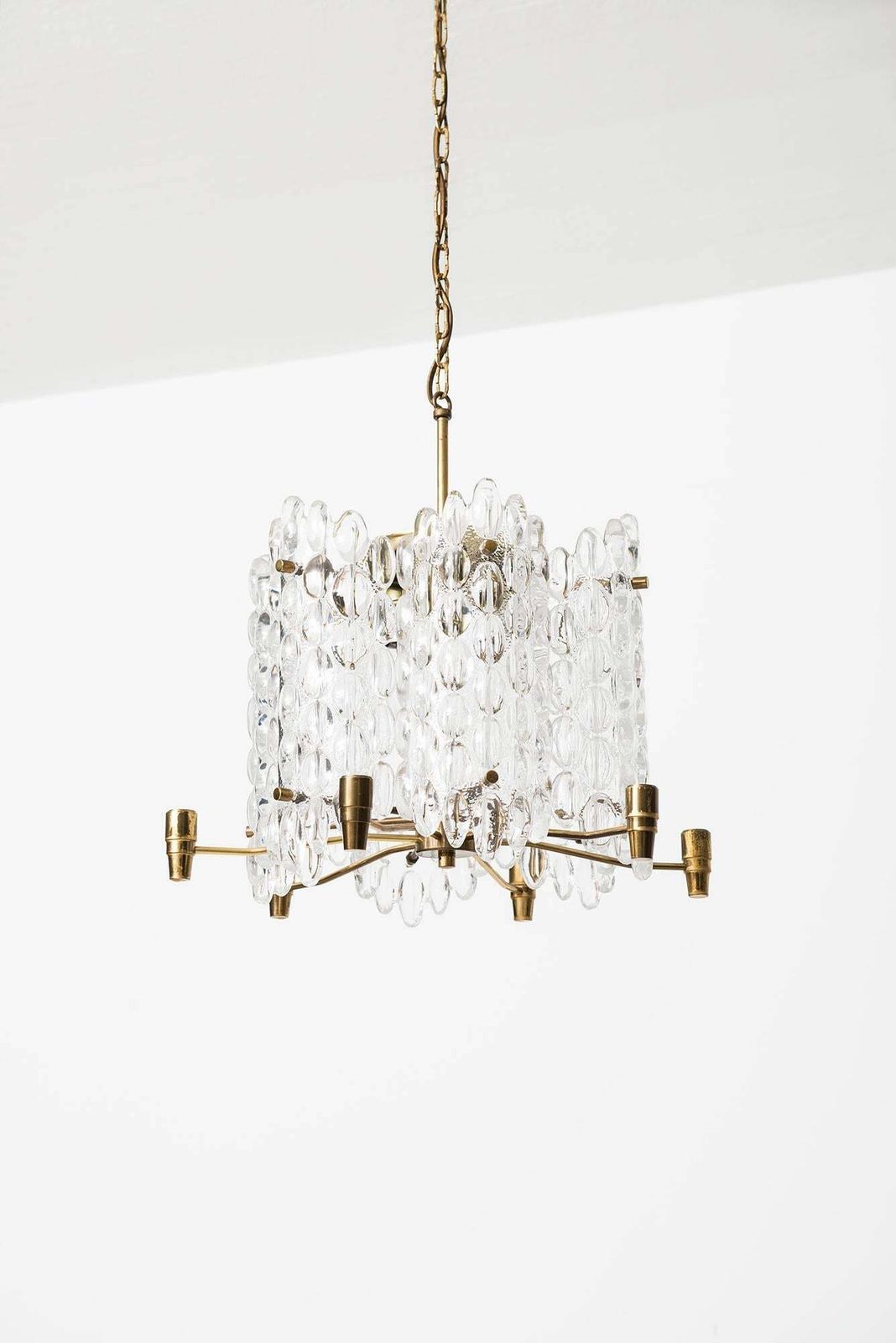 Carl Fagerlund Pair Of Ceiling Lamps By Orrefors In Sweden photo Lighting