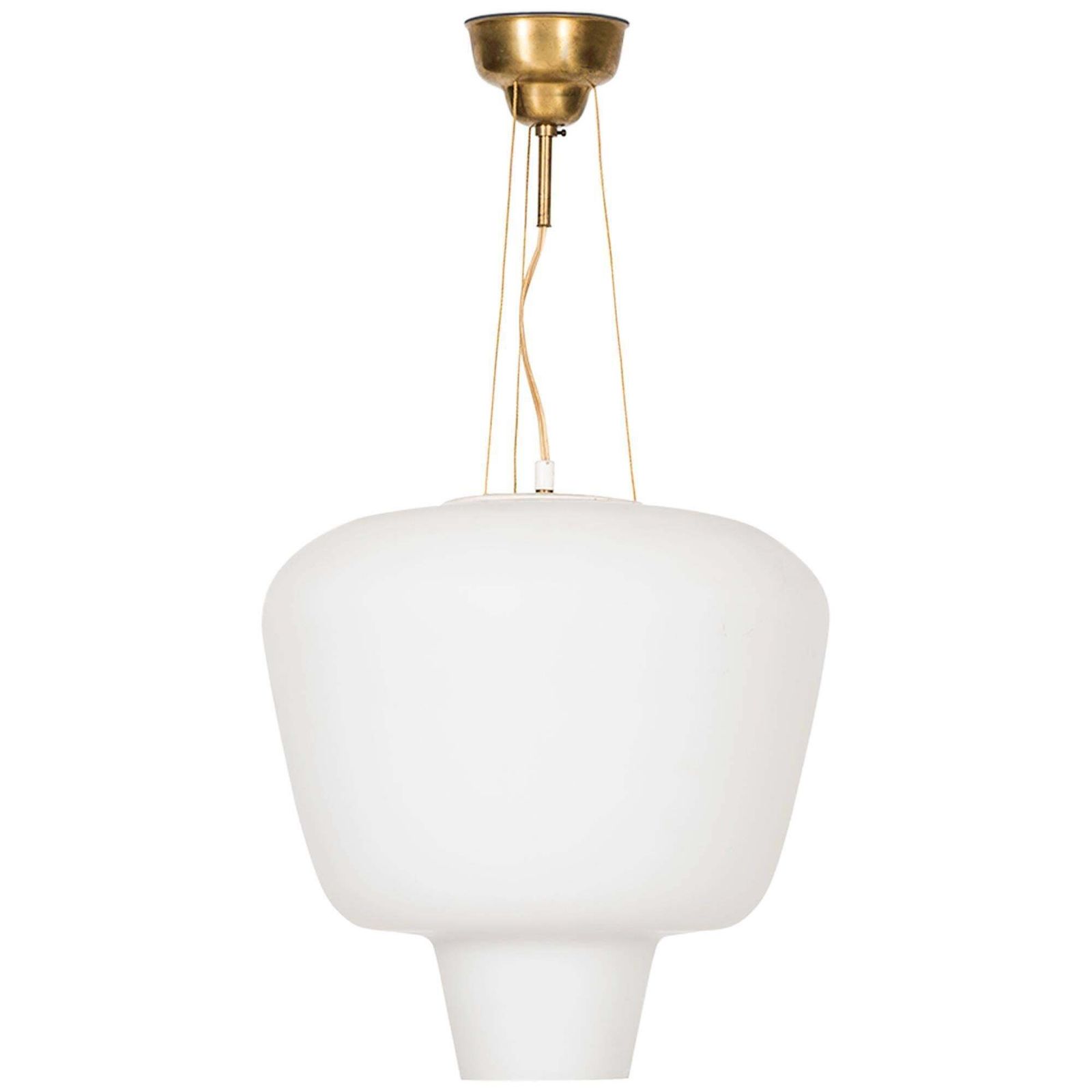 Ceiling Lamp In Opaline Glass Produced By Asea In Sweden