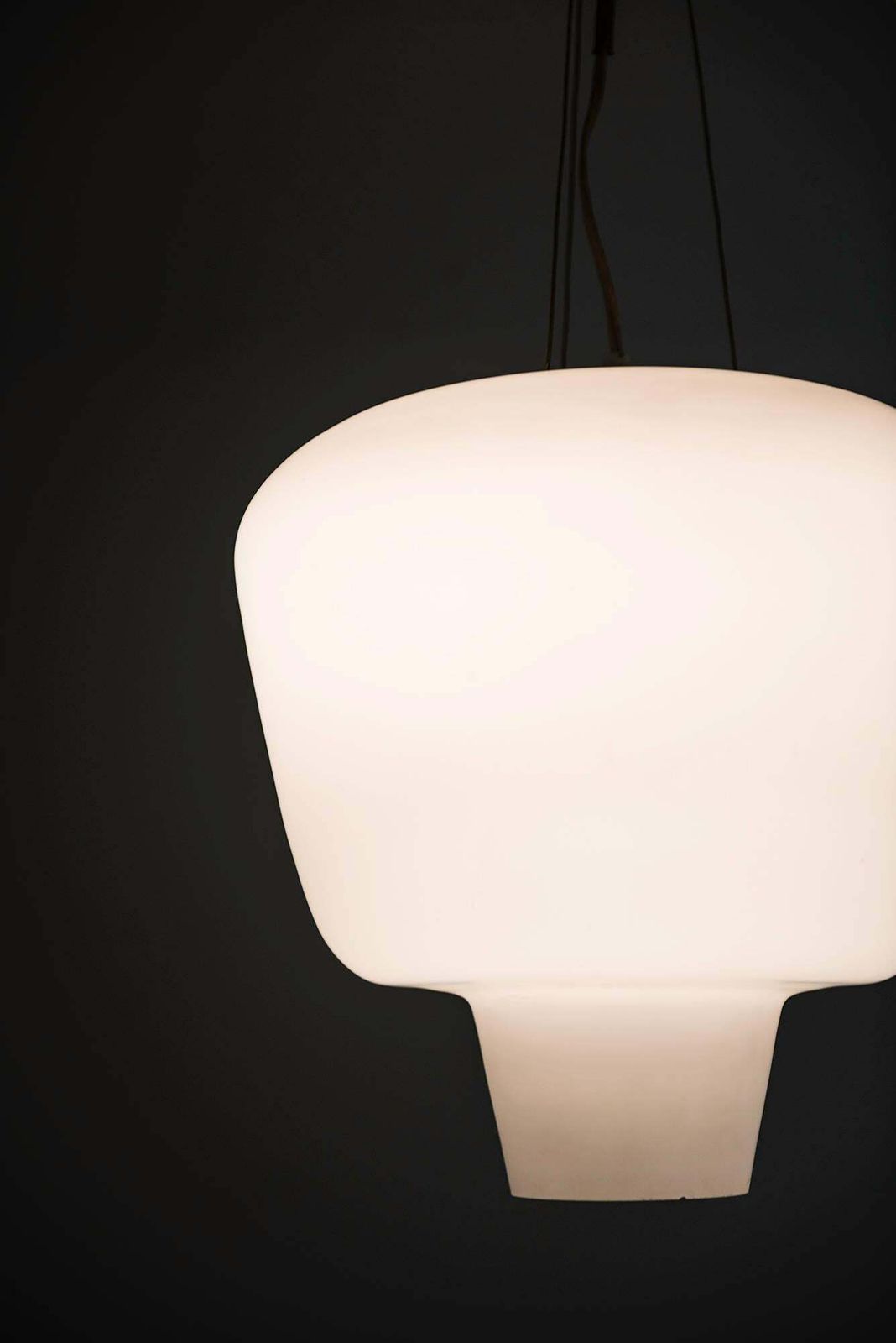 Ceiling Lamp In Opaline Glass Produced By Asea In Sweden photo for sale