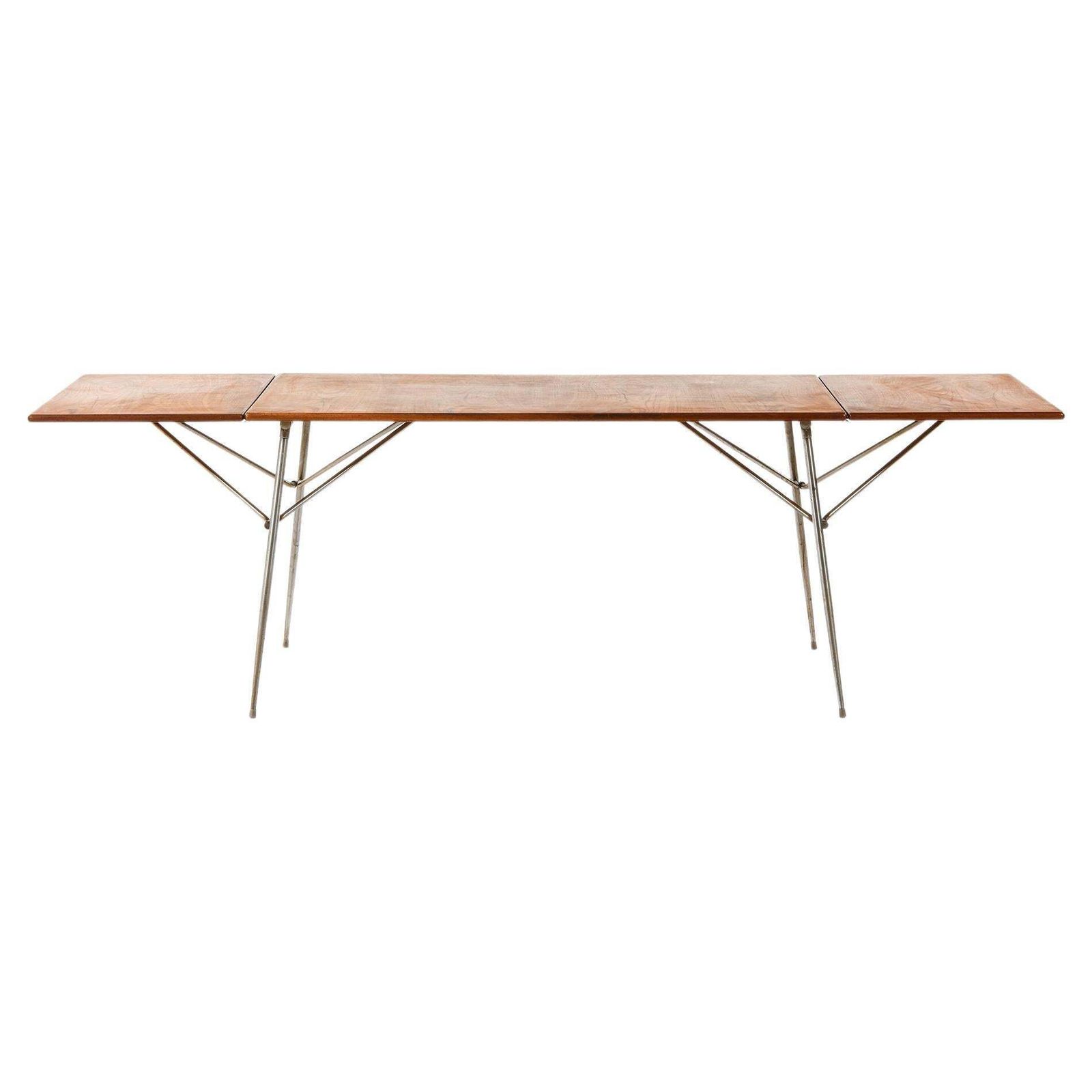 Dining Table / Desk In Teak And Steel By Børge Mogensen, 1953